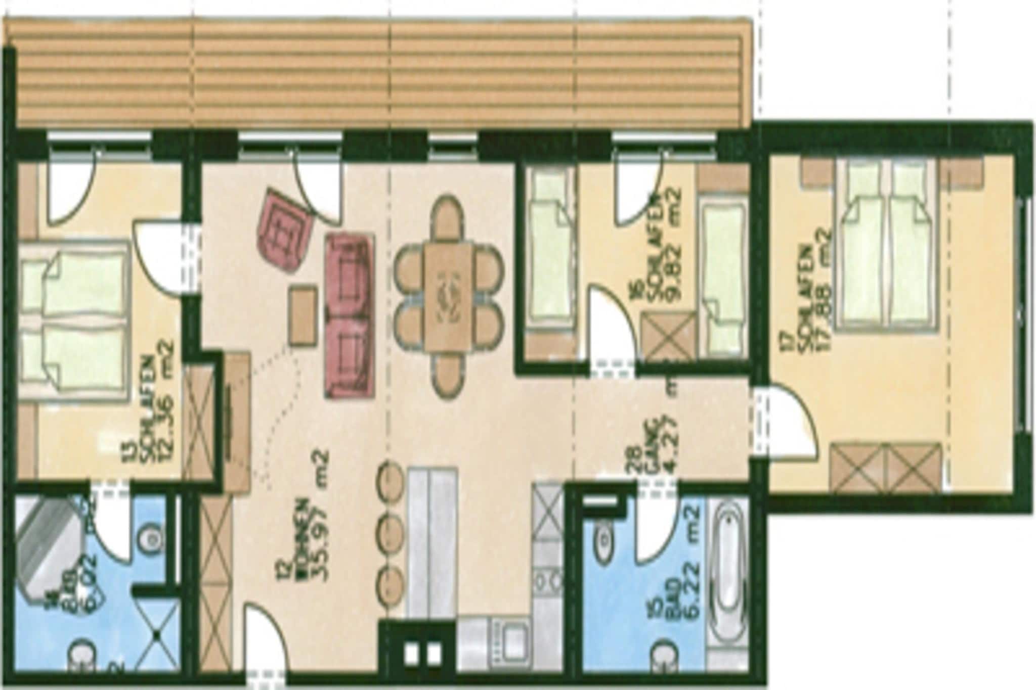 Vicky Apartment Top 6-Plattegrond