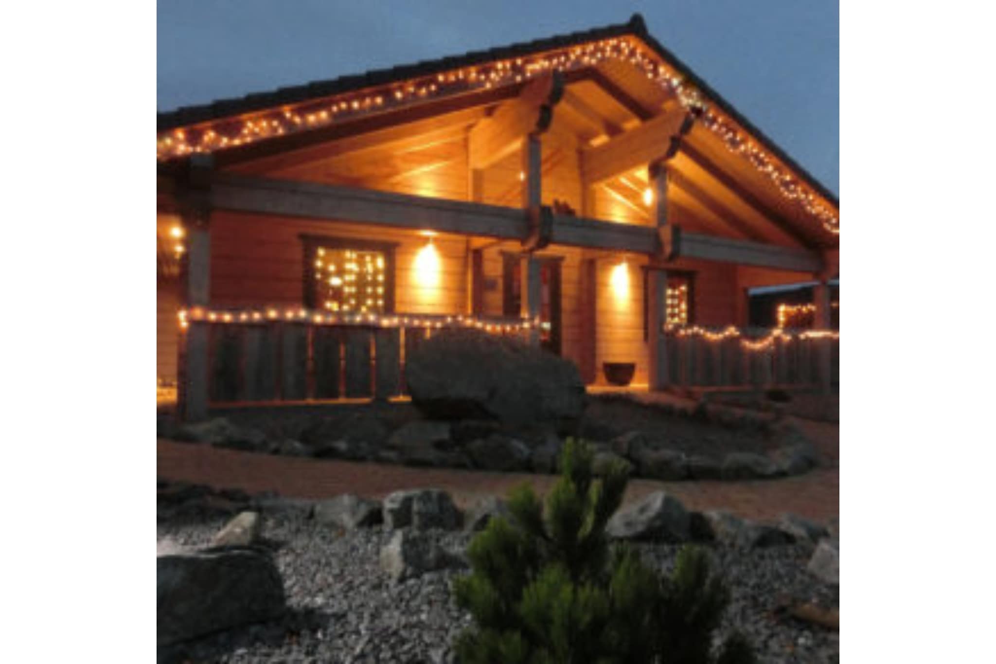 Romantik-"Hütte"-Exterior in winter