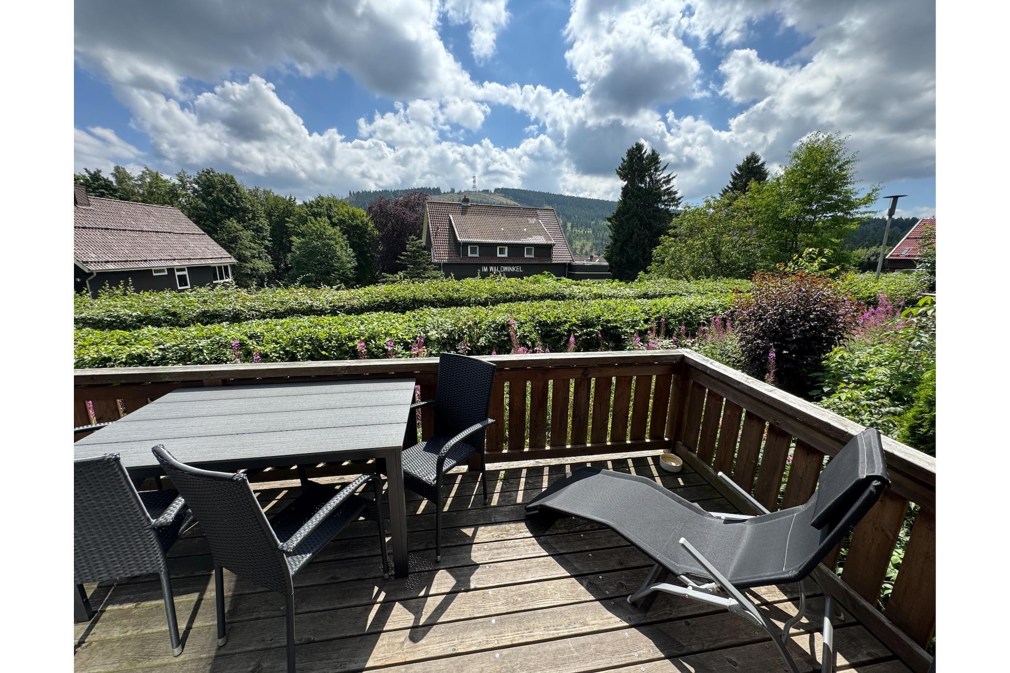 Romantik-"Hütte"-Terrasbalkon