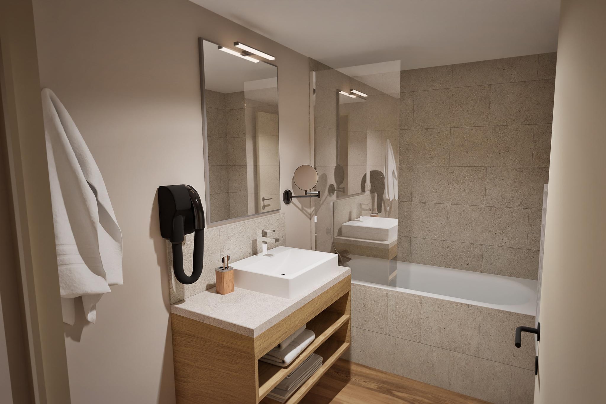 La Rosière - 1–2-bedroom apartment for 6 people-Badkamer