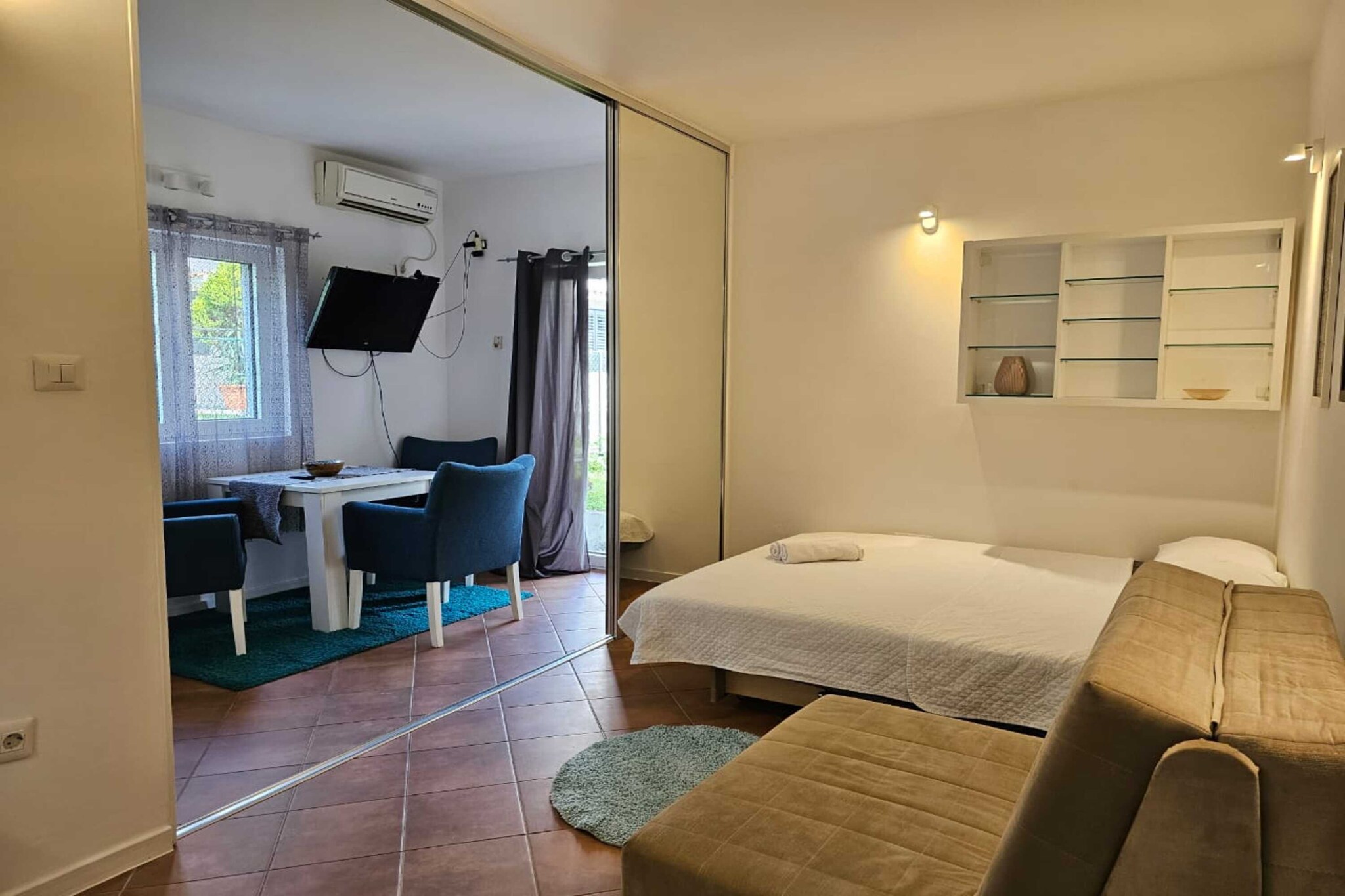 Chic & Sleek Apartments in Kotor -  Studio with Balcony - Attic