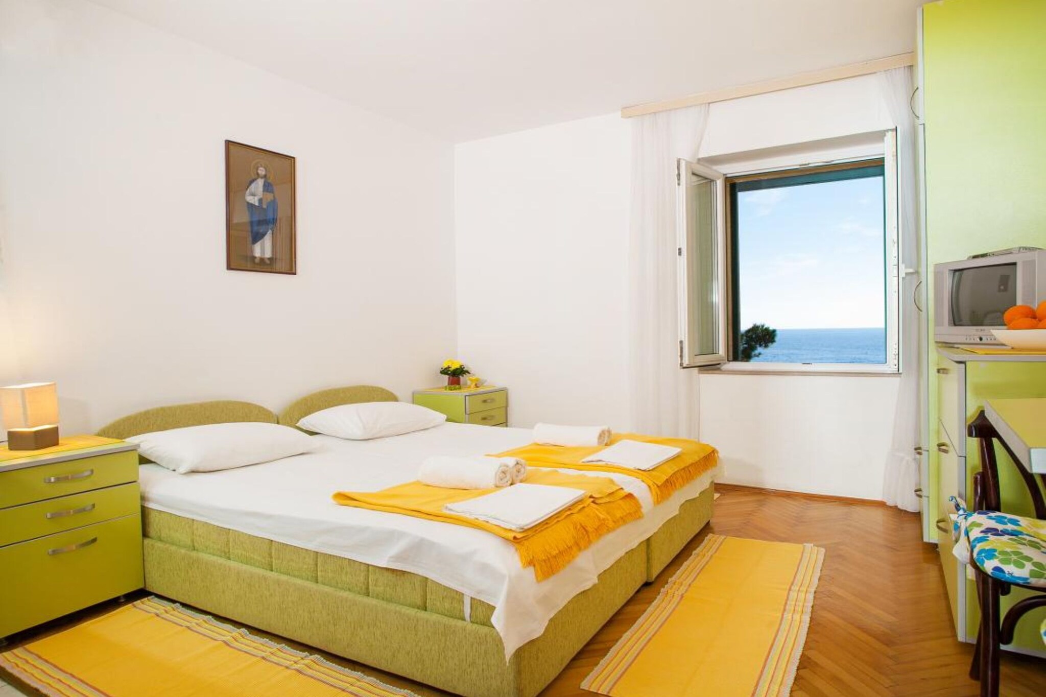 Comfortable Stay with Sea View in Petrovac - Standard Studio with Shared Balcony 1-Slaapkamer