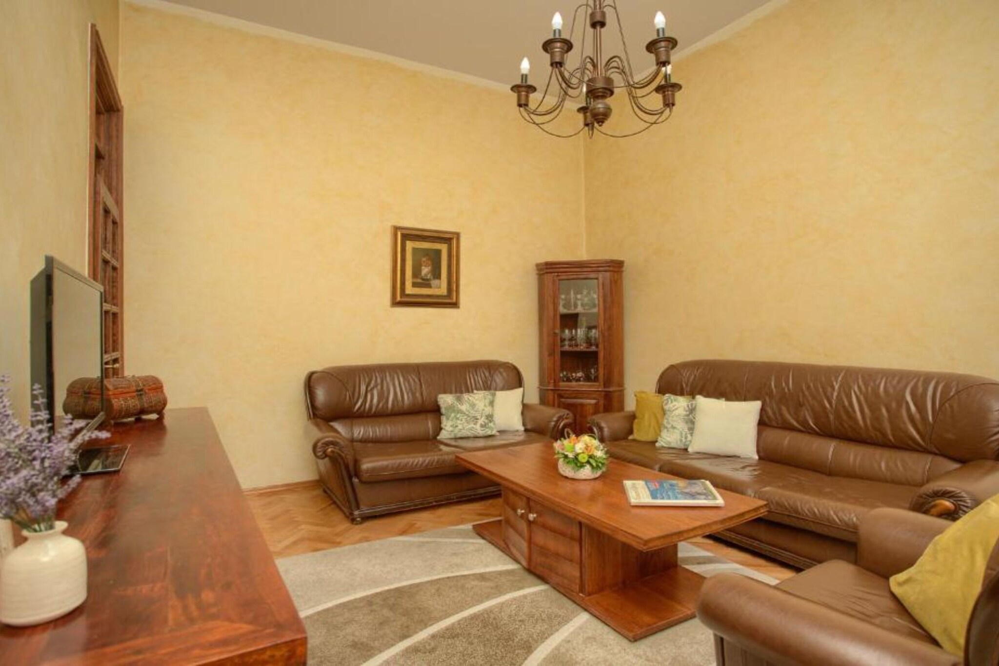 Kotor Old Town Charm Apartment - Two Bedroom Apartment-Living room