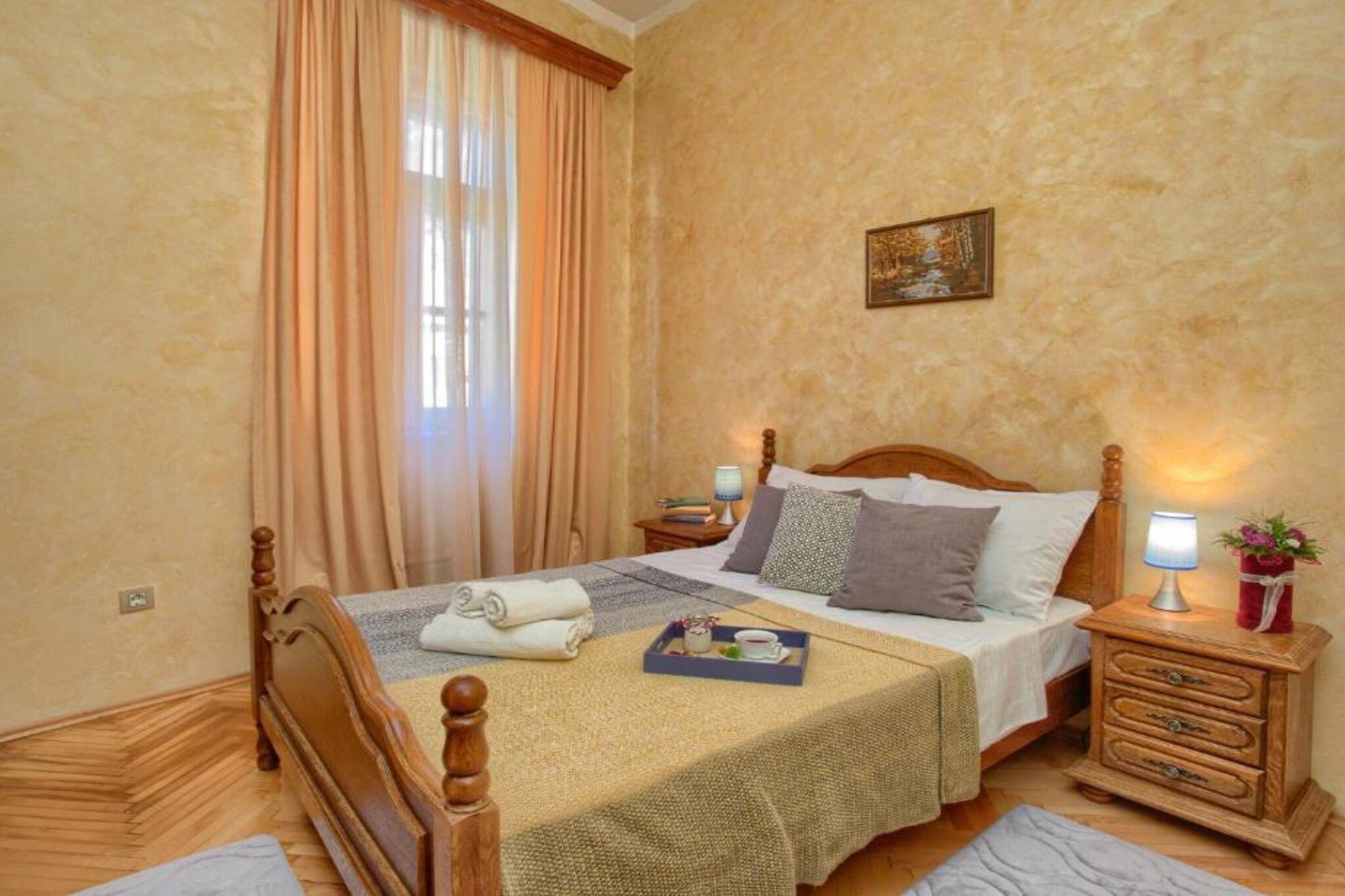 Kotor Old Town Charm Apartment - Two Bedroom Apartment-Bedroom