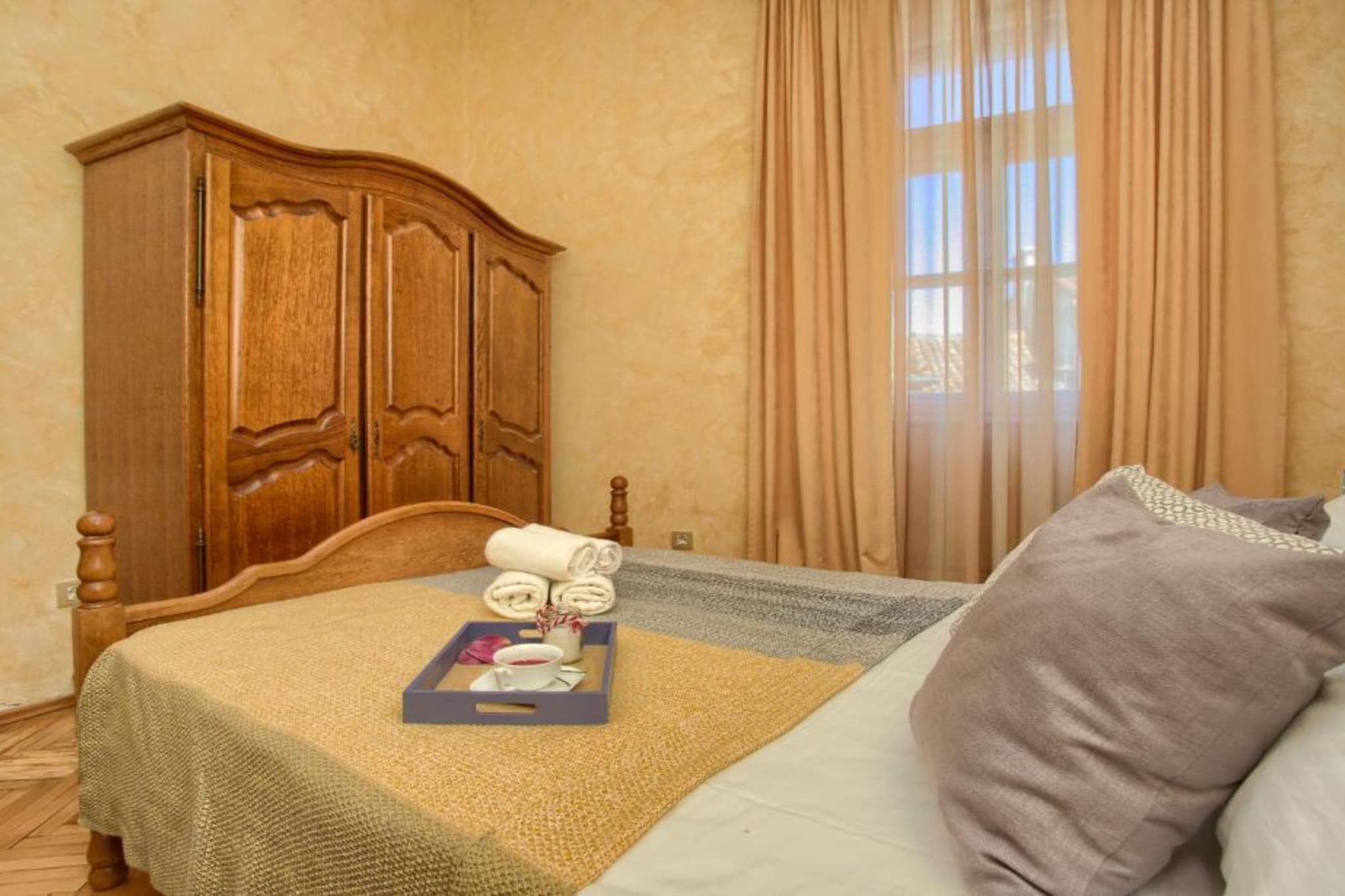Kotor Old Town Charm Apartment - Two Bedroom Apartment-Bedroom