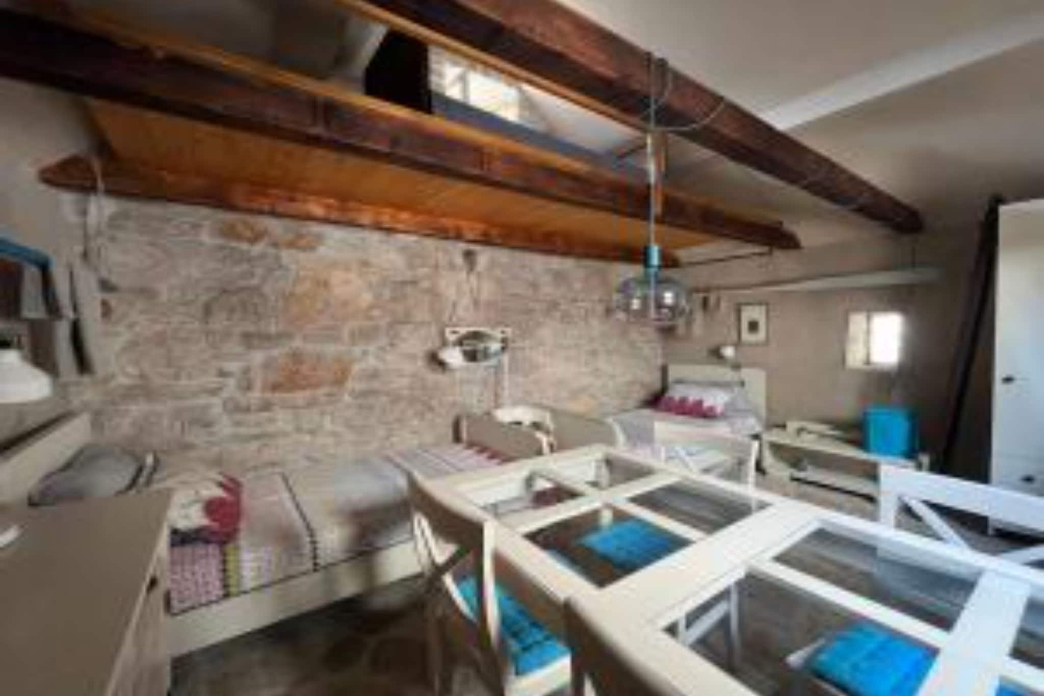 Romantic Stone House and Yard Near Stunning Beach - Two Bedroom Holiday Holiday Home  with  Patio and Terrace-Schlafzimmer