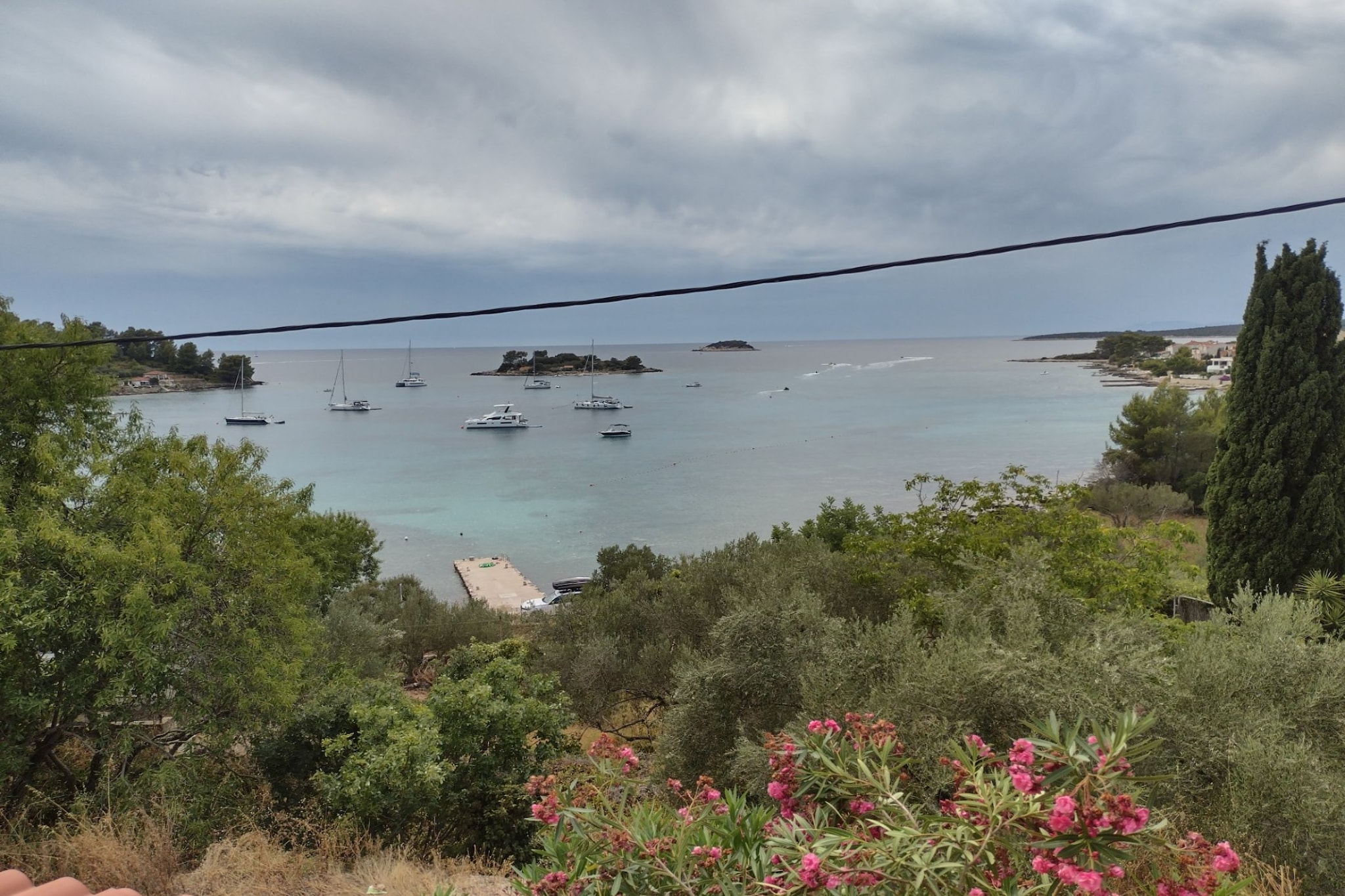 Apartment Ana Gradina - Vela Luka - Two Bedroom Apartment With Terrace And Sea View-Aussicht