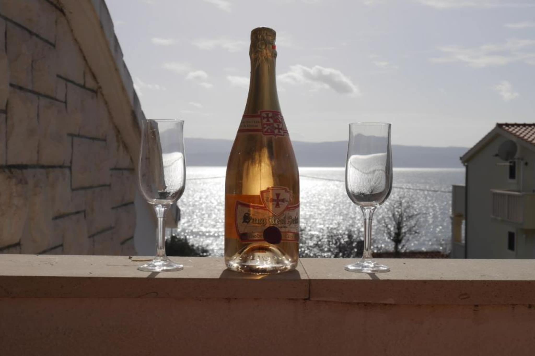 Dugi Rat Seaside Apartments - Two Bedroom Apartment 3-Terrasse / balcon