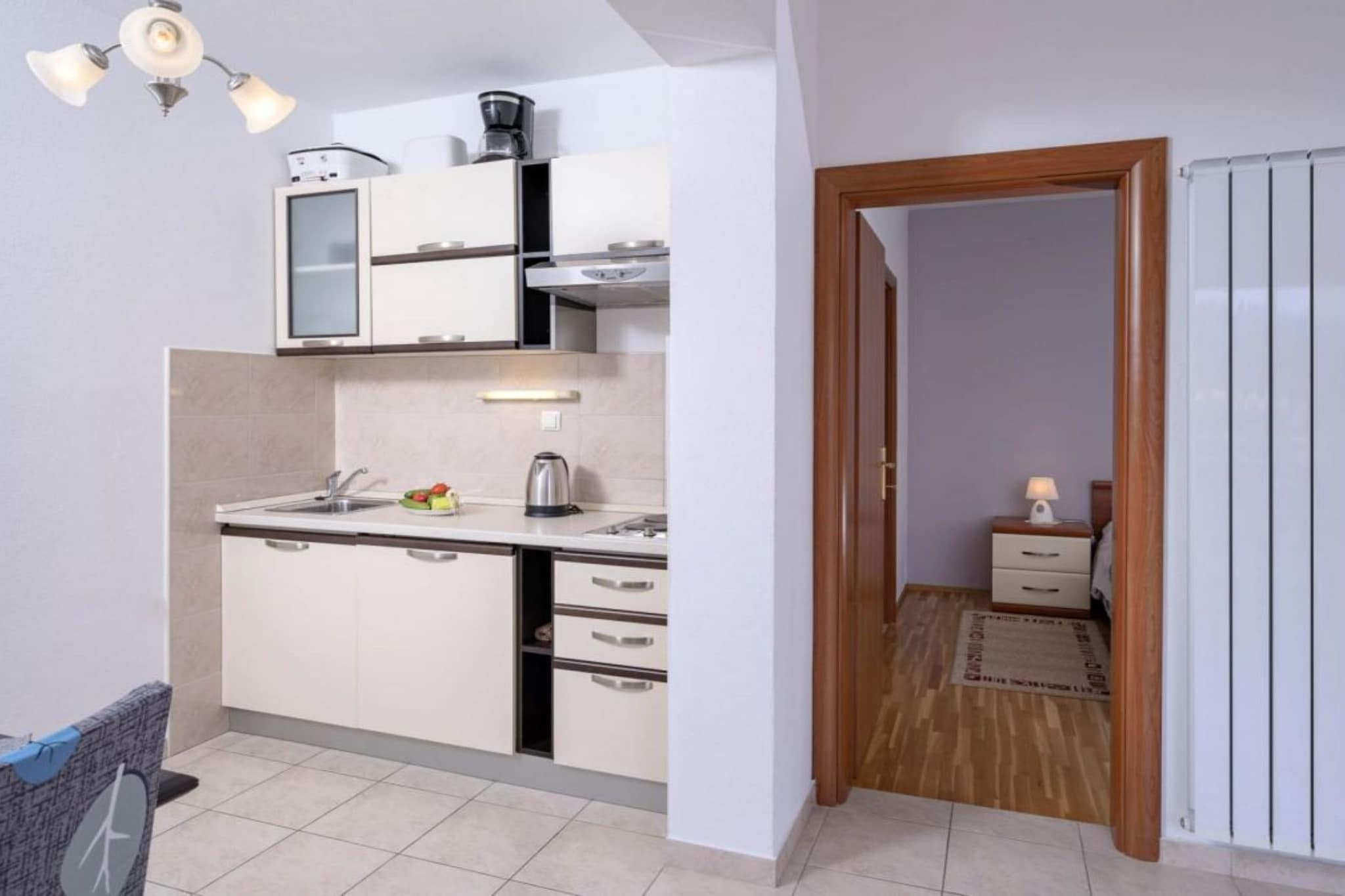 One Bedroom Apartment with Balcony and Sea View 2-Kitchen
