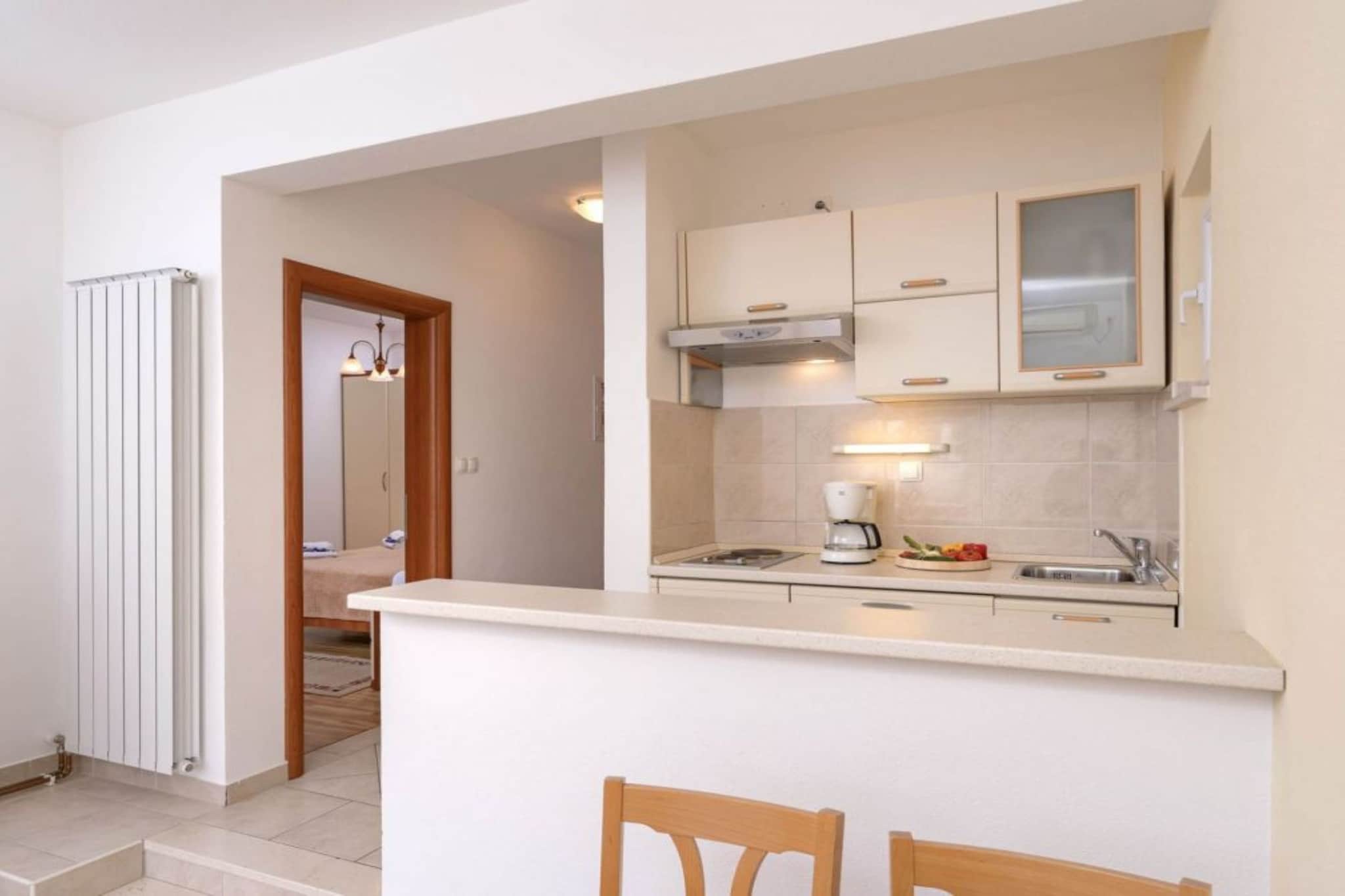 One Bedroom Apartment with Balcony 3-Kitchen