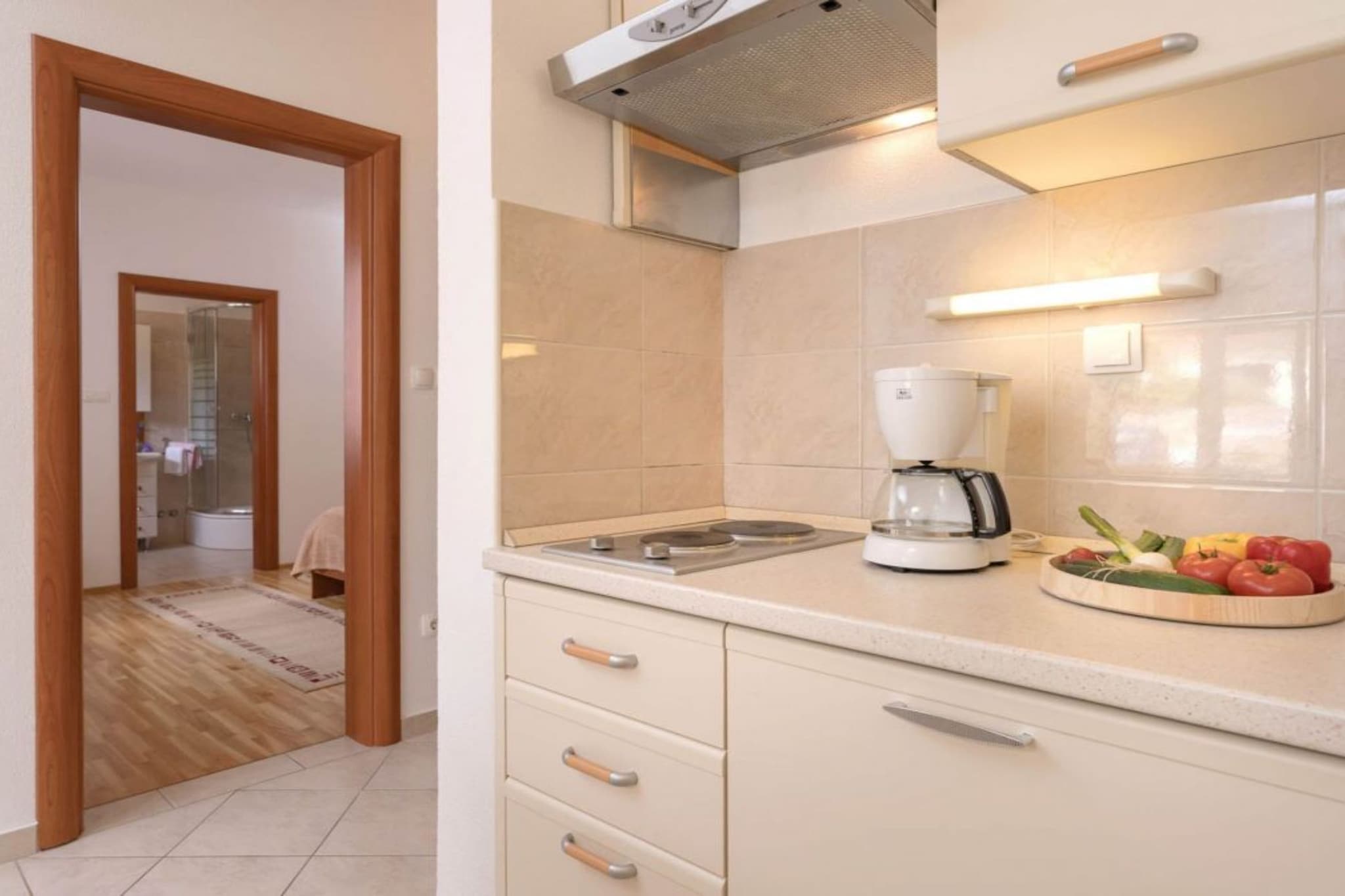 One Bedroom Apartment with Balcony 3-Kitchen