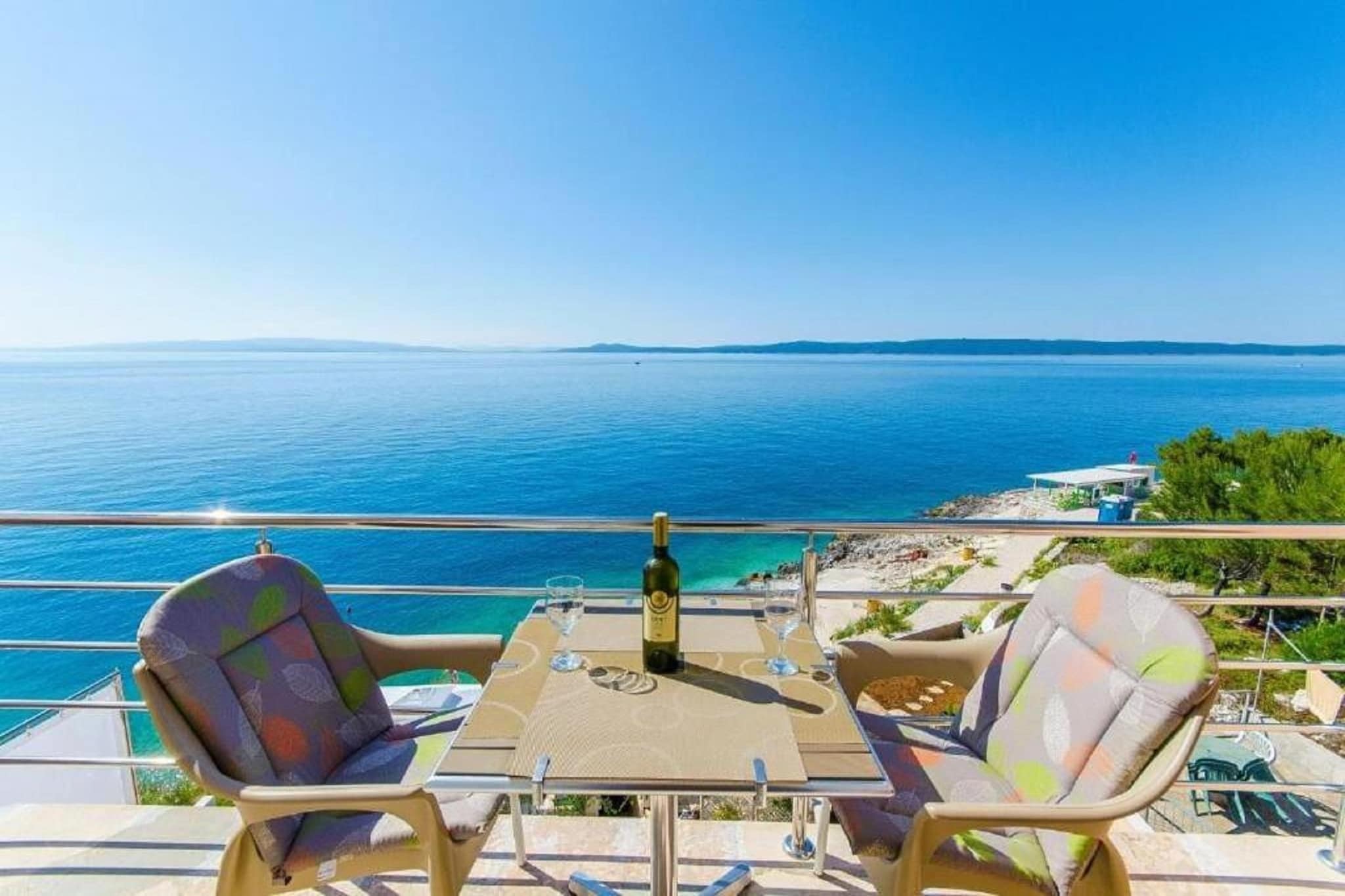 Apartments Nives - One Bedroom Apartment (A2)-Terrasse / balcon