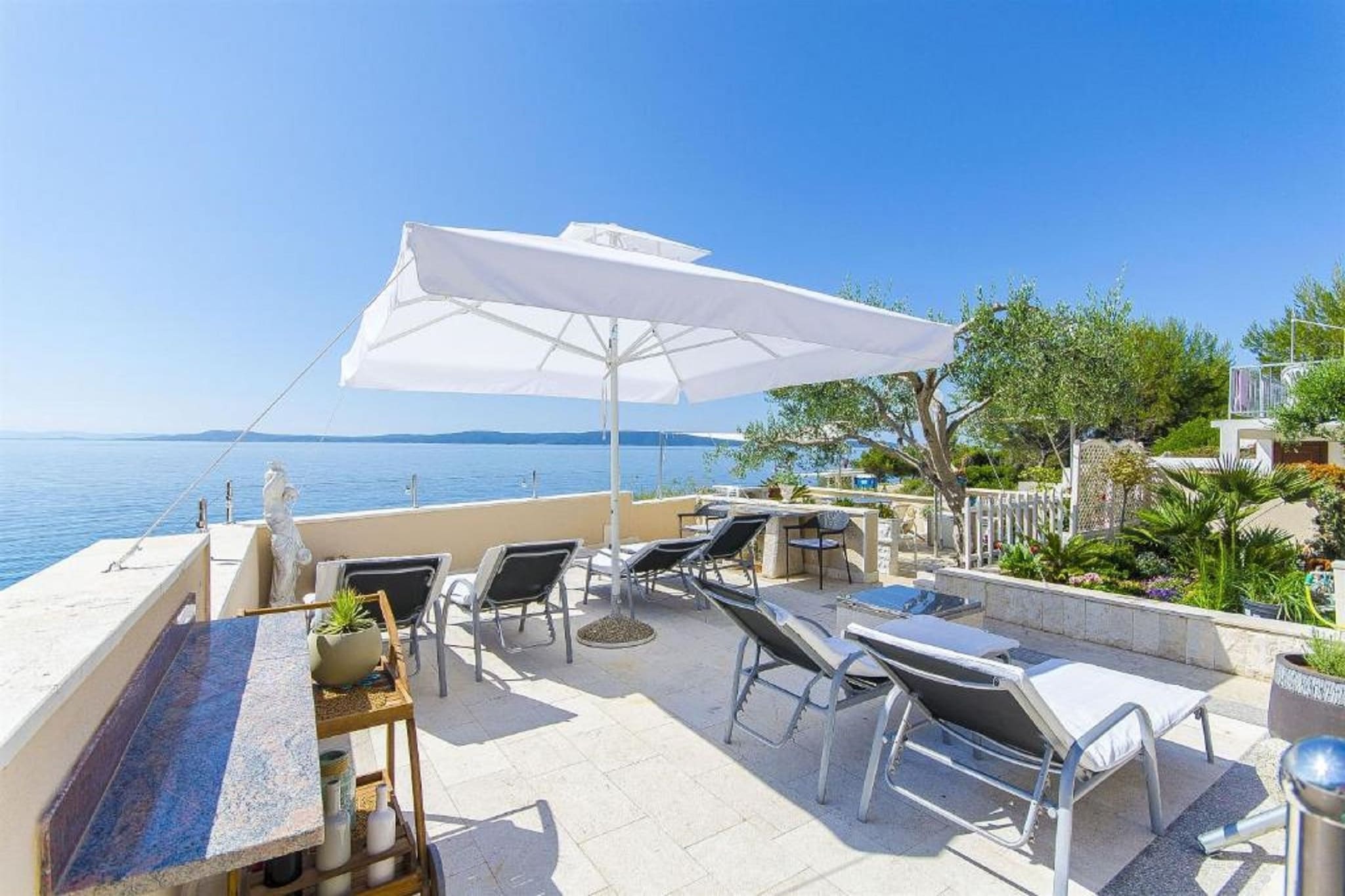Apartments Nives - One Bedroom Apartment (A2)-Terrasse