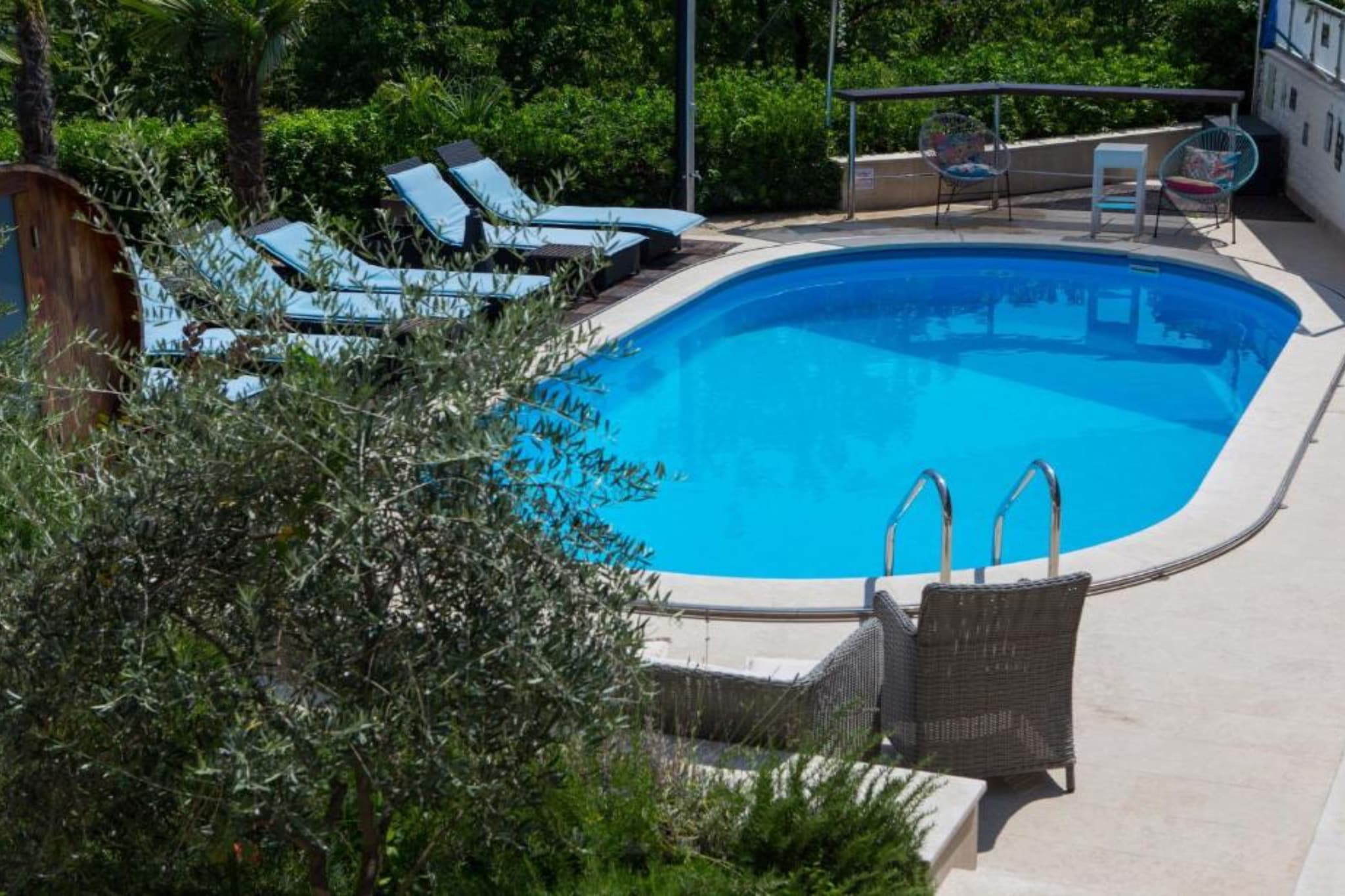 Apartments Melanie - Oprić Hills  Three bedroom apartment with balcony and sea view (A)-Piscine