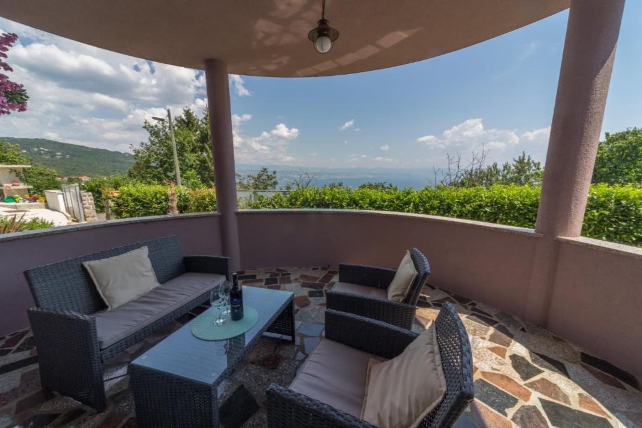 Apartments Melanie - Oprić Hills Two bedroom apartment with sea view (B)-Terrasse / balcon