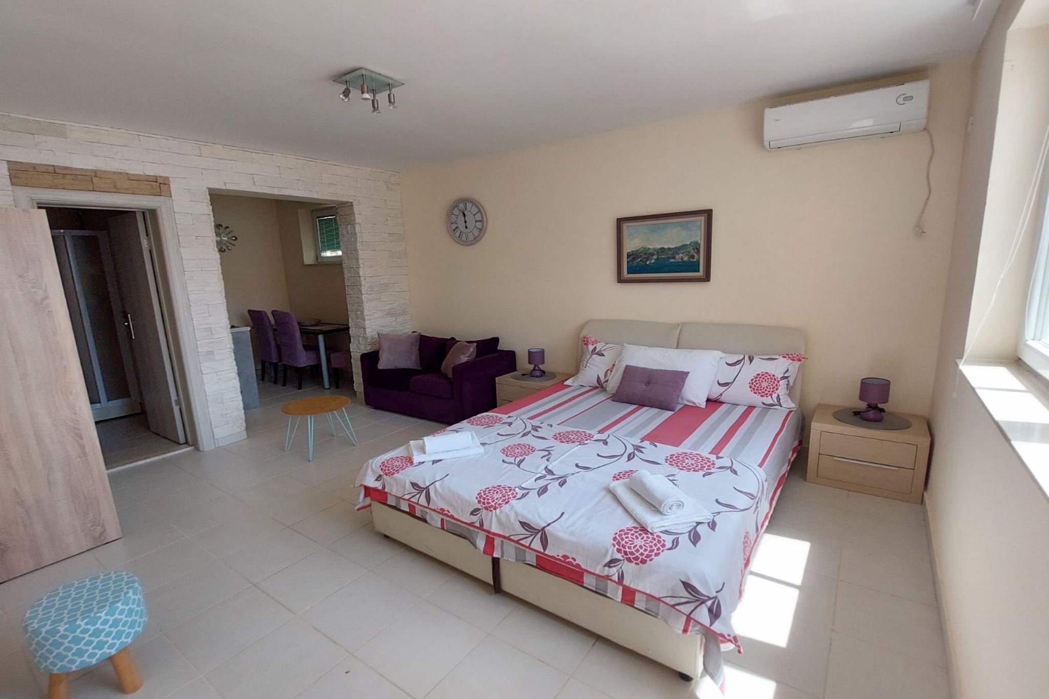 Villa Apartments Kumbor President - Studio Apartment With Sea View (Zira)