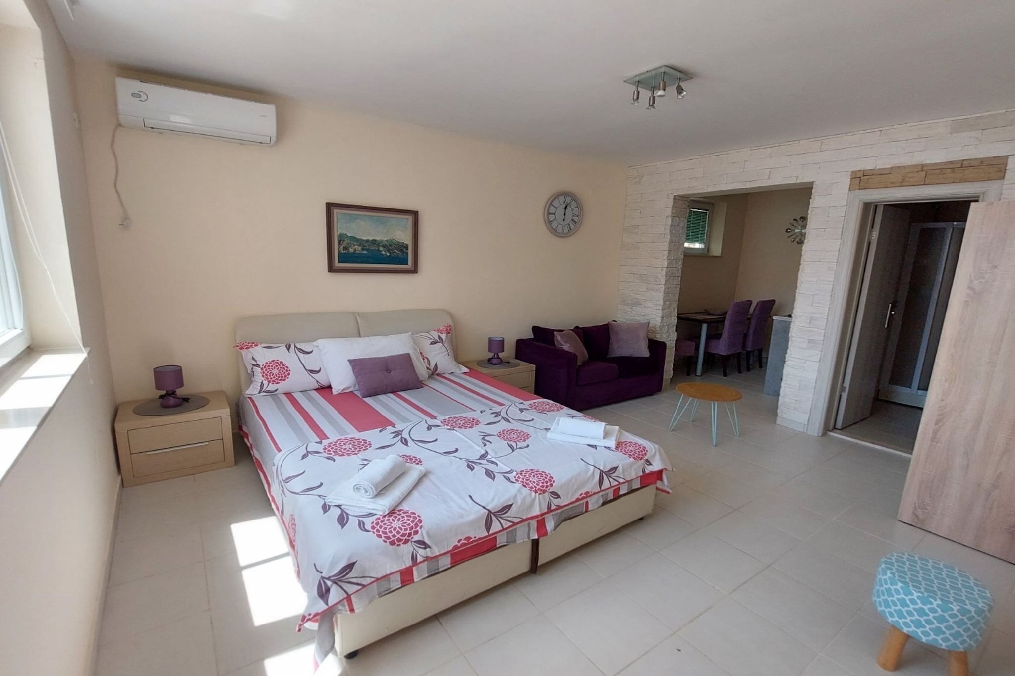 Villa Apartments Kumbor President - Studio Apartment With Sea View (Zira)-Chambre