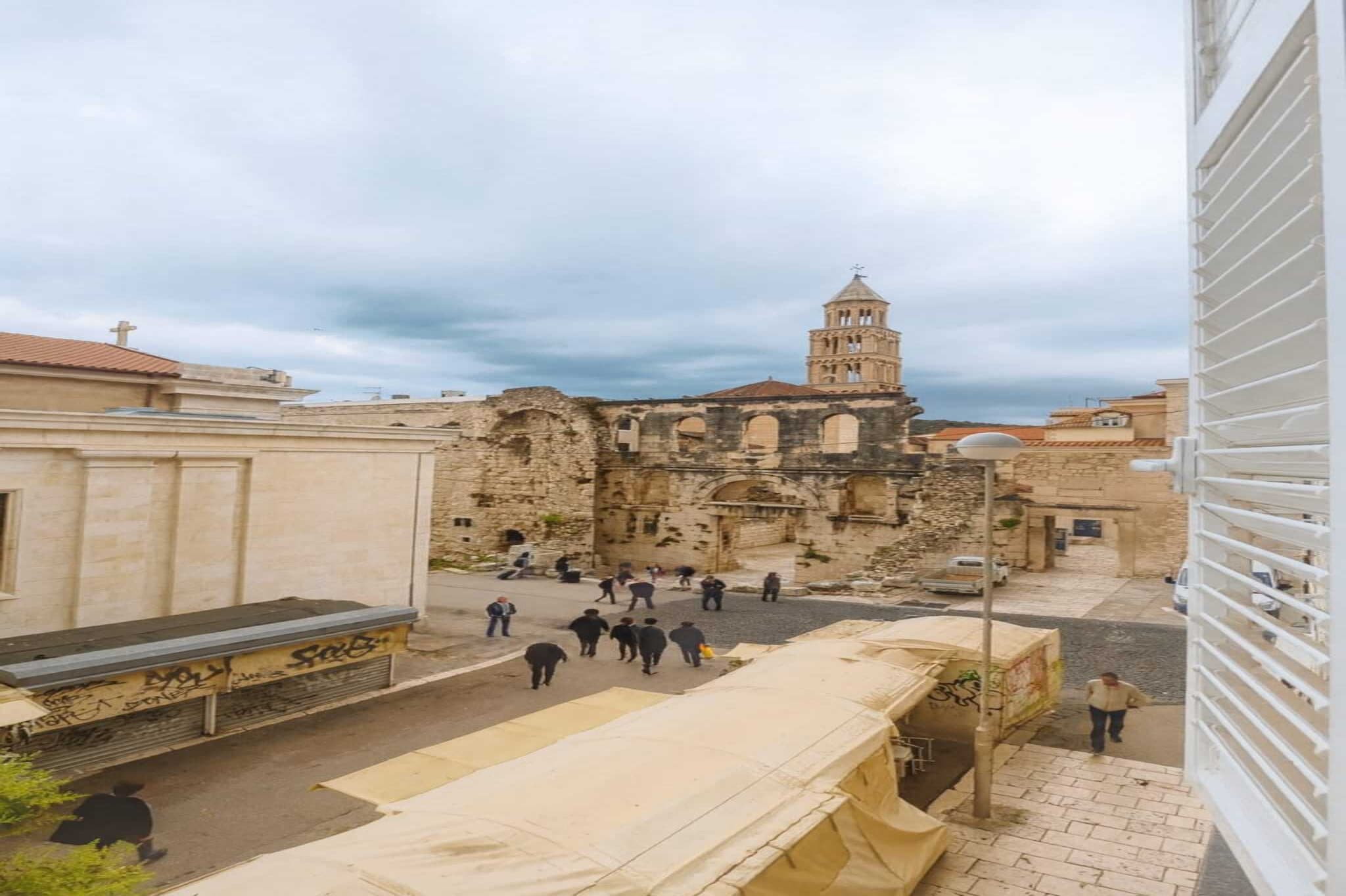 Silver Gate Rooms-Diocletian's Palace - Quardruple Room - Uitzicht