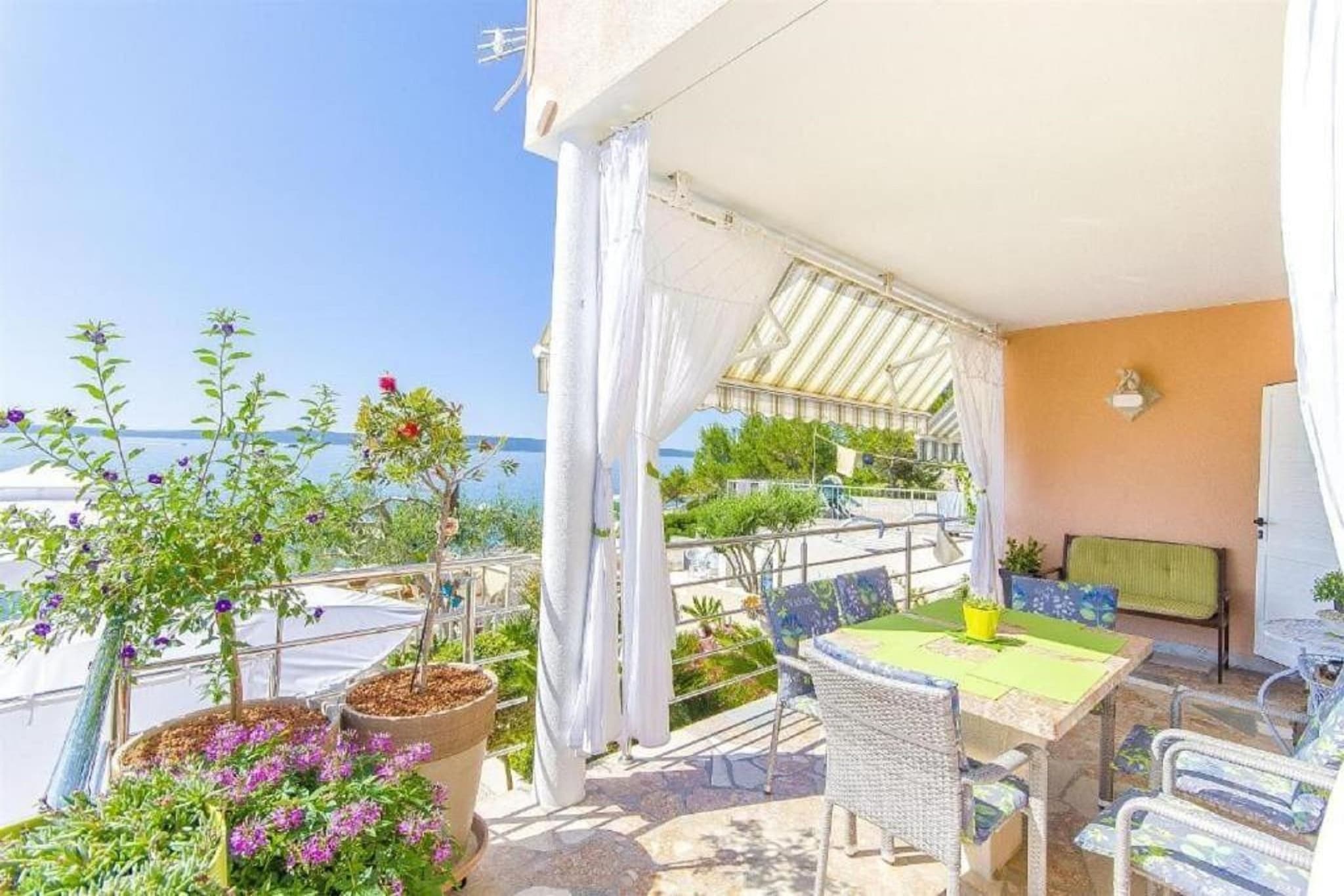 Apartments Nives - Two Bedroom Apartment (A3)-Terrasse / balcon