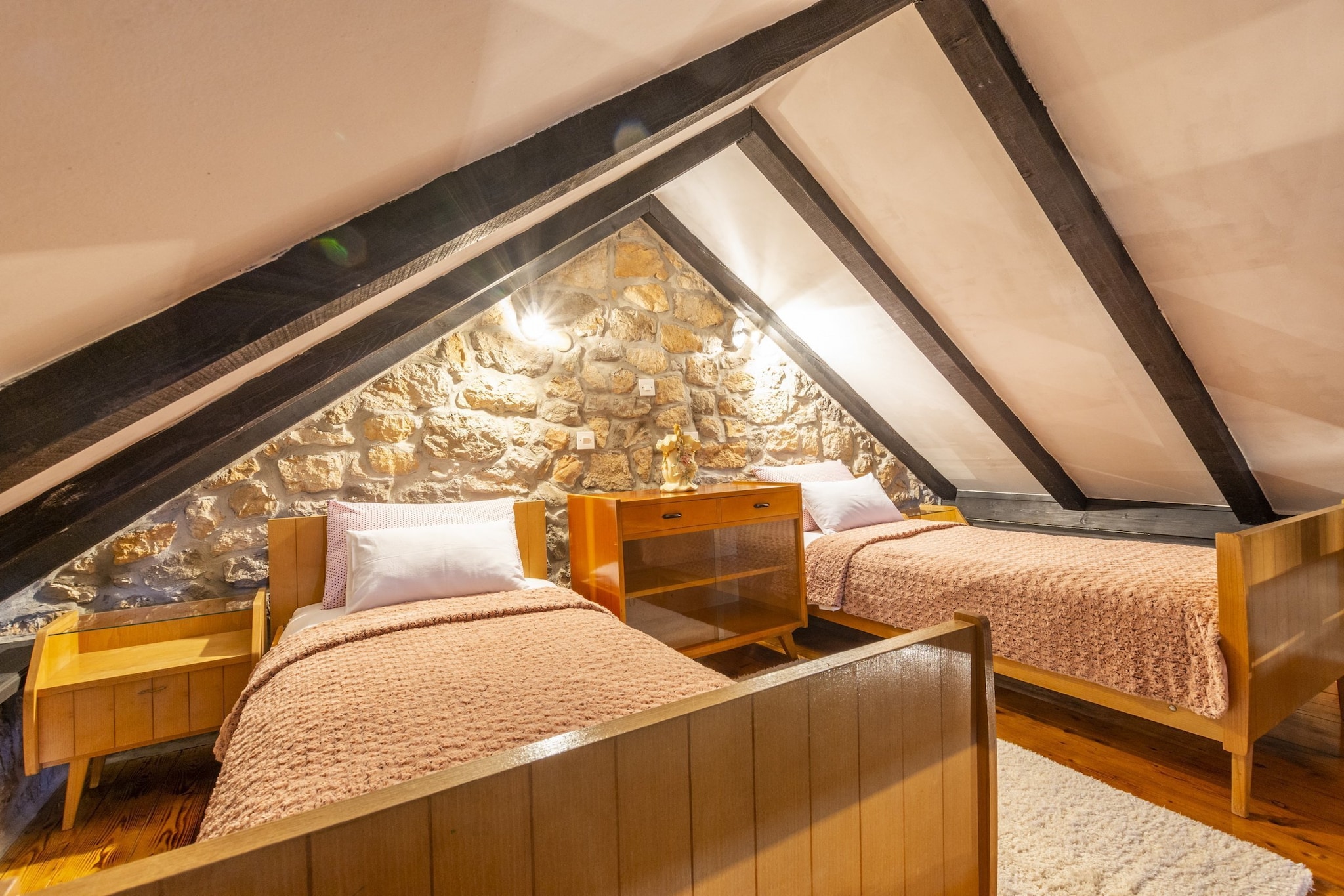 Rustical Resort Kokorići with Shared Outdoor Swimming Pool - One Bedroom Apartment-Chambre