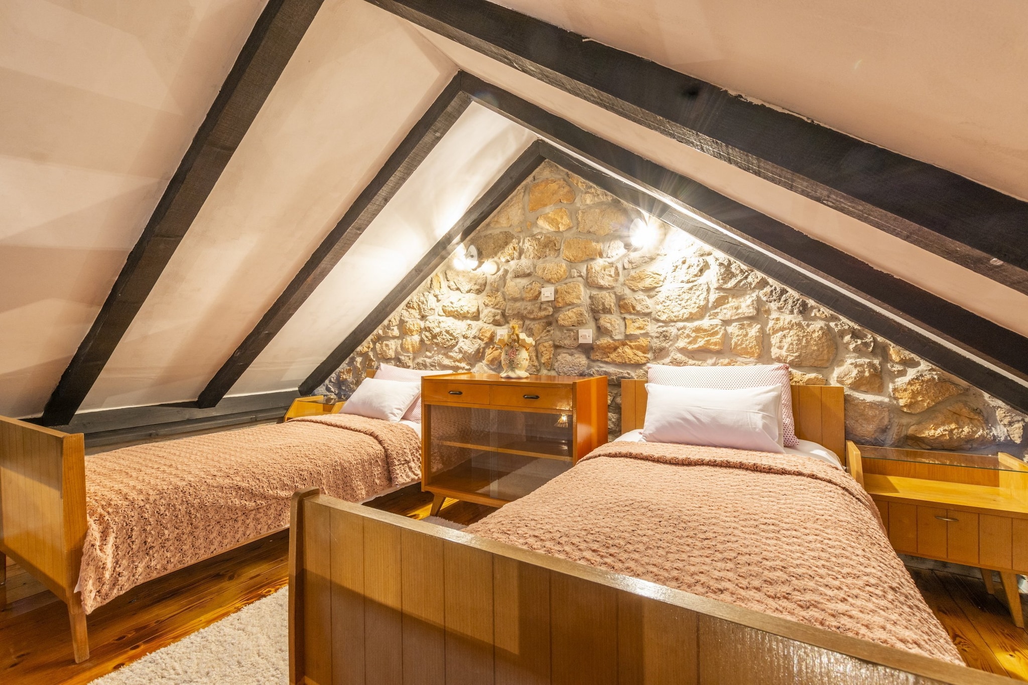 Rustical Resort Kokorići with Shared Outdoor Swimming Pool - One Bedroom Apartment-Chambre