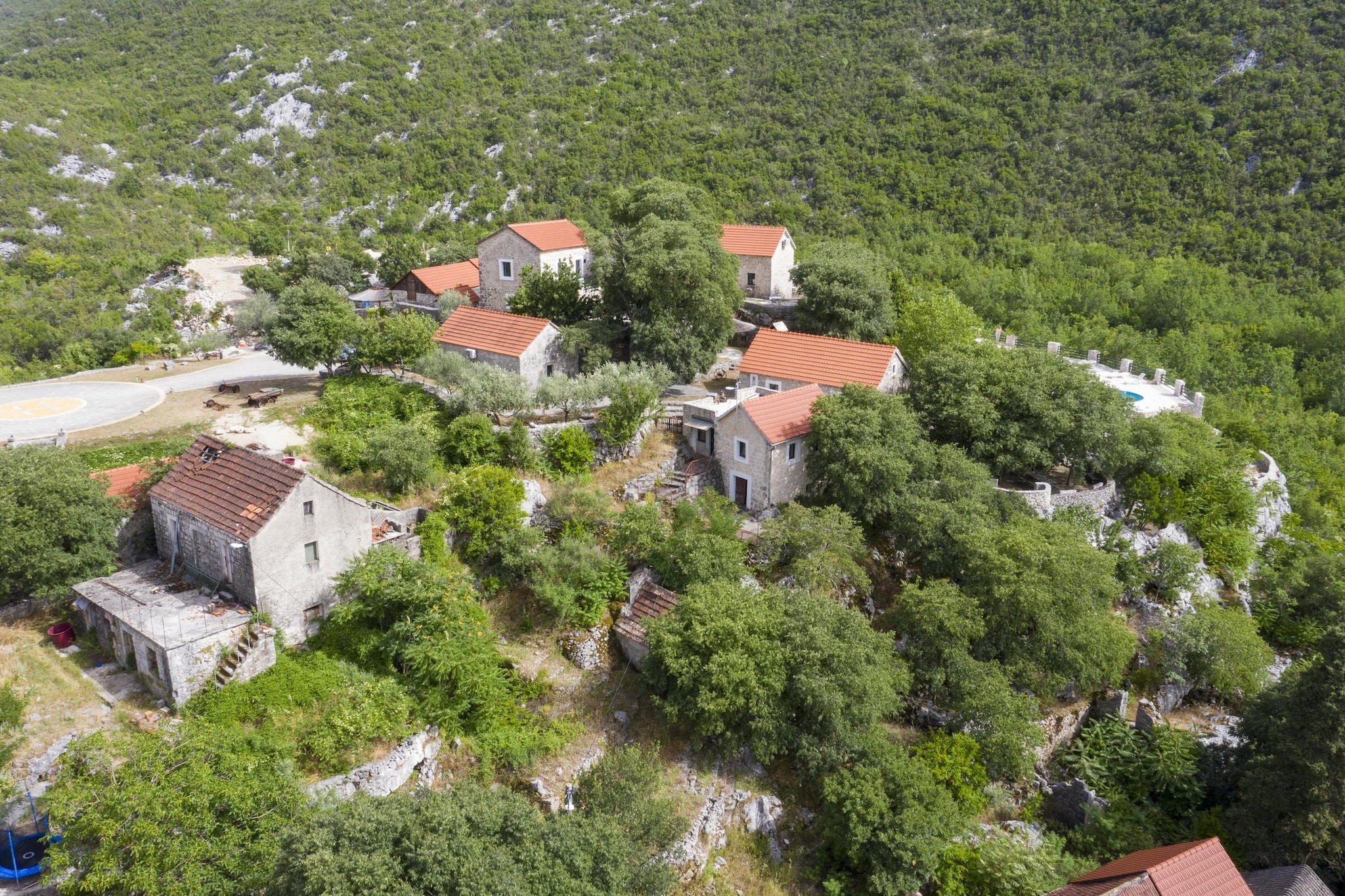 Rustical Resort Kokorići with Shared Outdoor Swimming Pool - One Bedroom Apartment-Vue