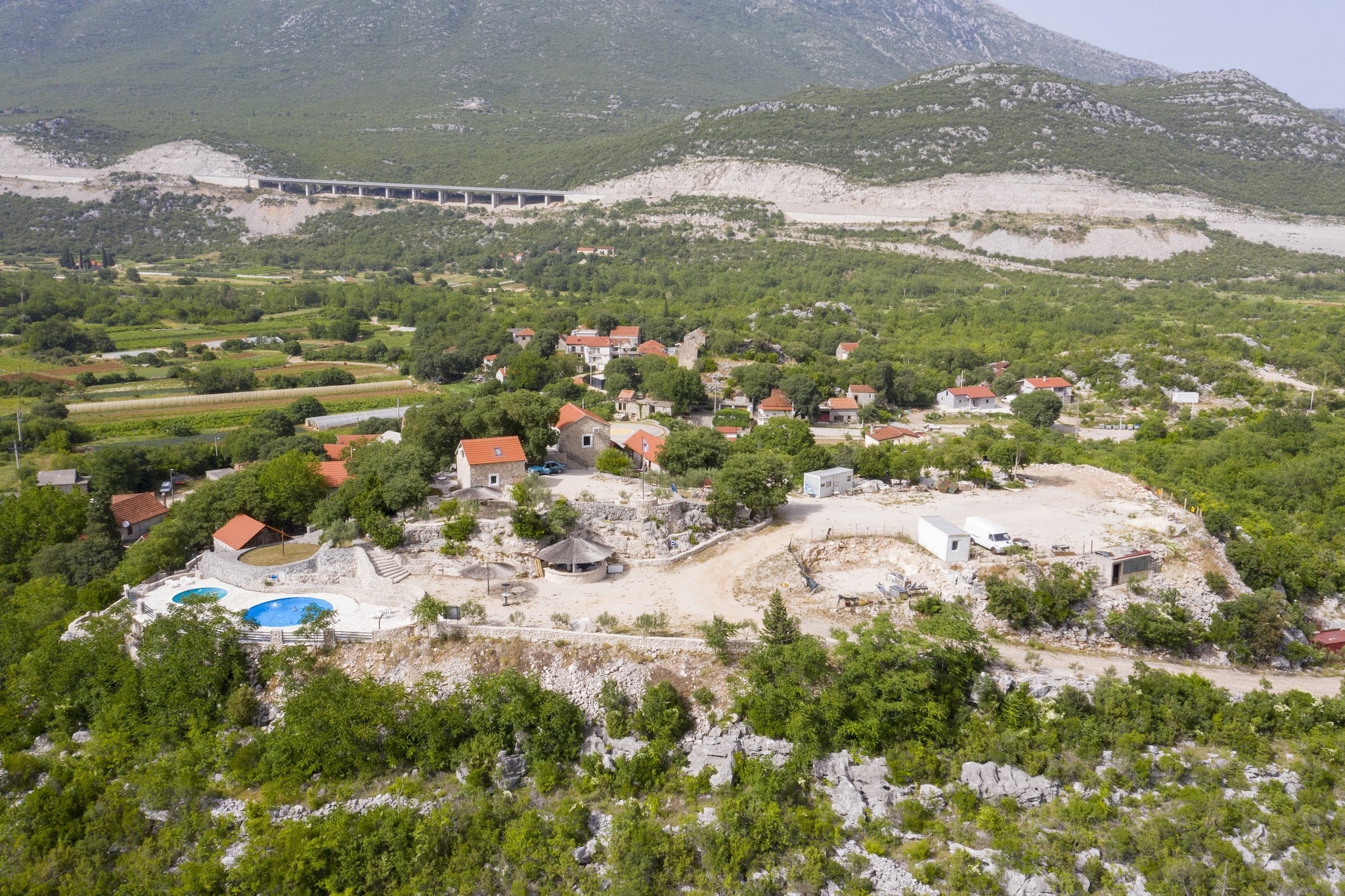 Rustical Resort Kokorići with Shared Outdoor Swimming Pool - One Bedroom Apartment-Vue