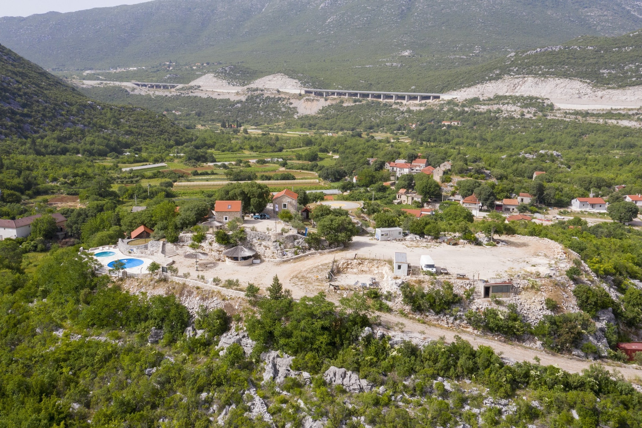 Rustical Resort Kokorići with Shared Outdoor Swimming Pool - One Bedroom Apartment-Vue