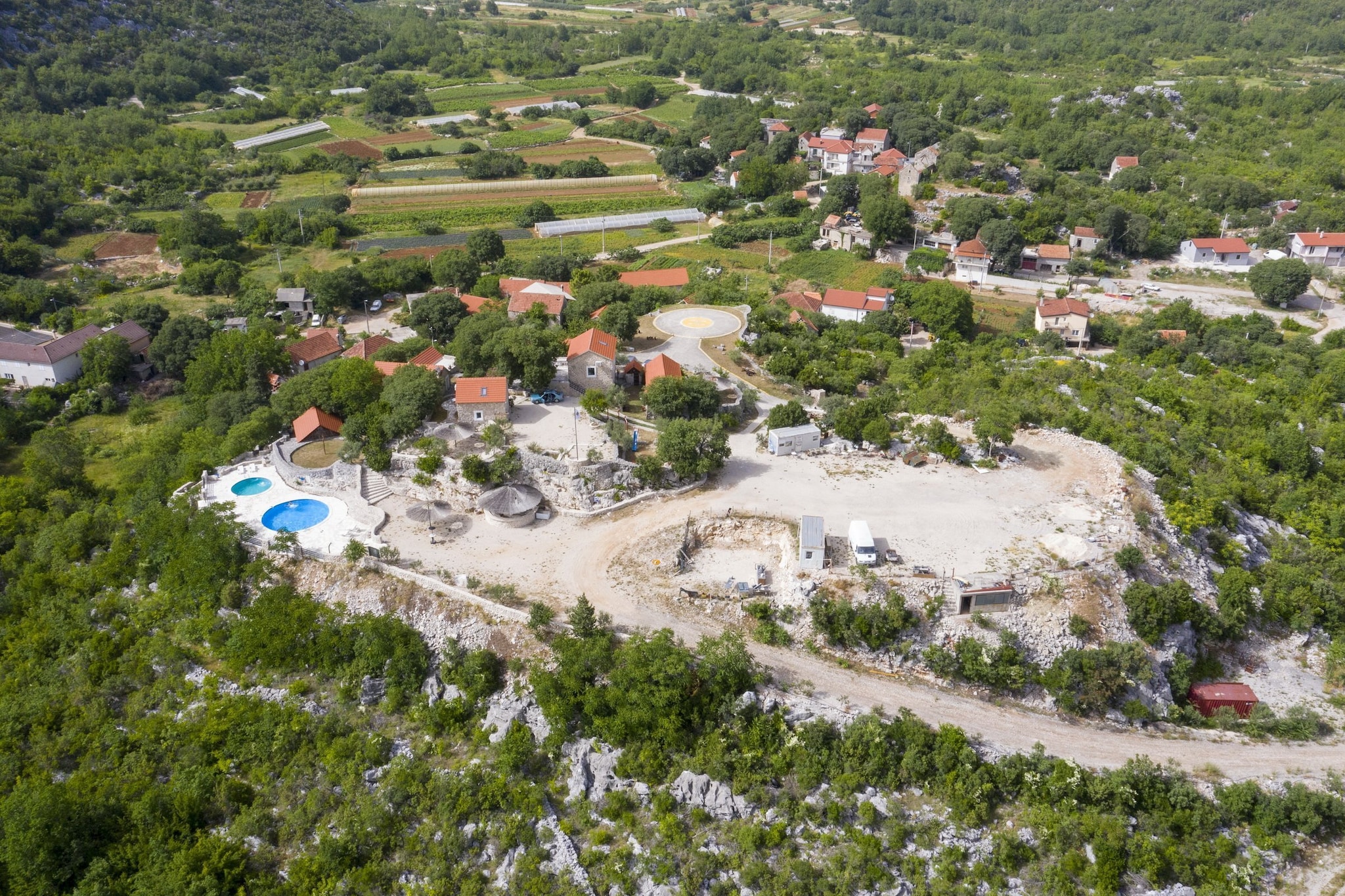 Rustical Resort Kokorići with Shared Outdoor Swimming Pool - One Bedroom Apartment-Vue