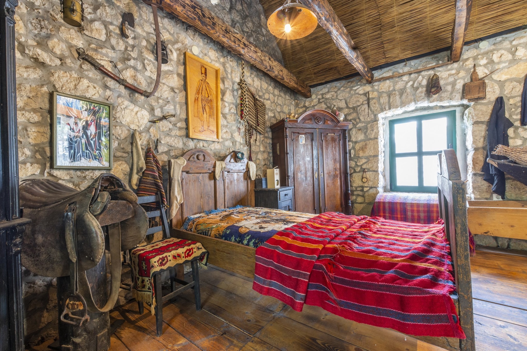 Rustical Resort Kokorići with Shared Outdoor Swimming Pool - One Bedroom Apartment with Terrace-Chambre