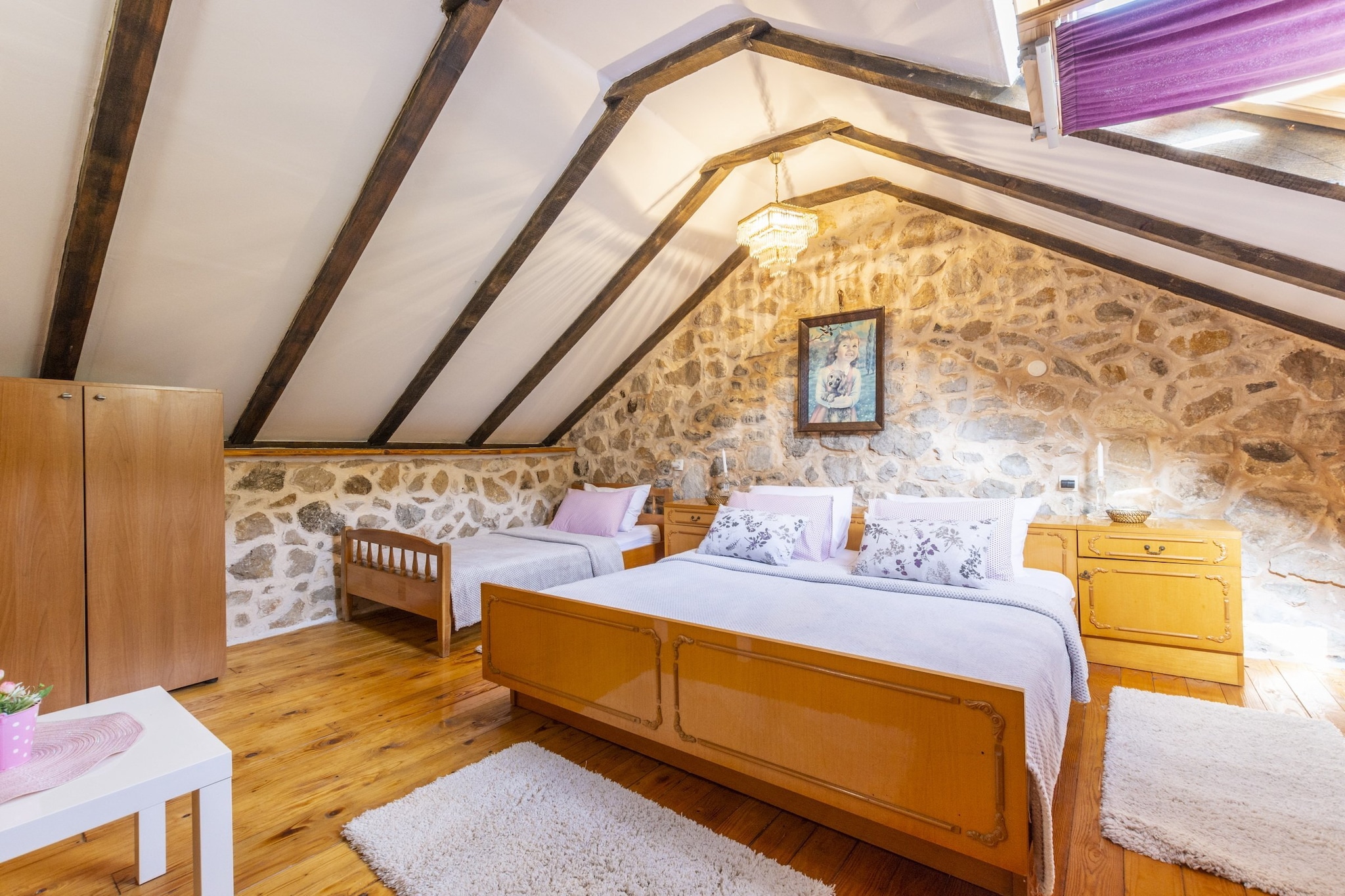 Rustical Resort Kokorići with Shared Outdoor Swimming Pool - One Bedroom Apartment with Terrace-Chambre