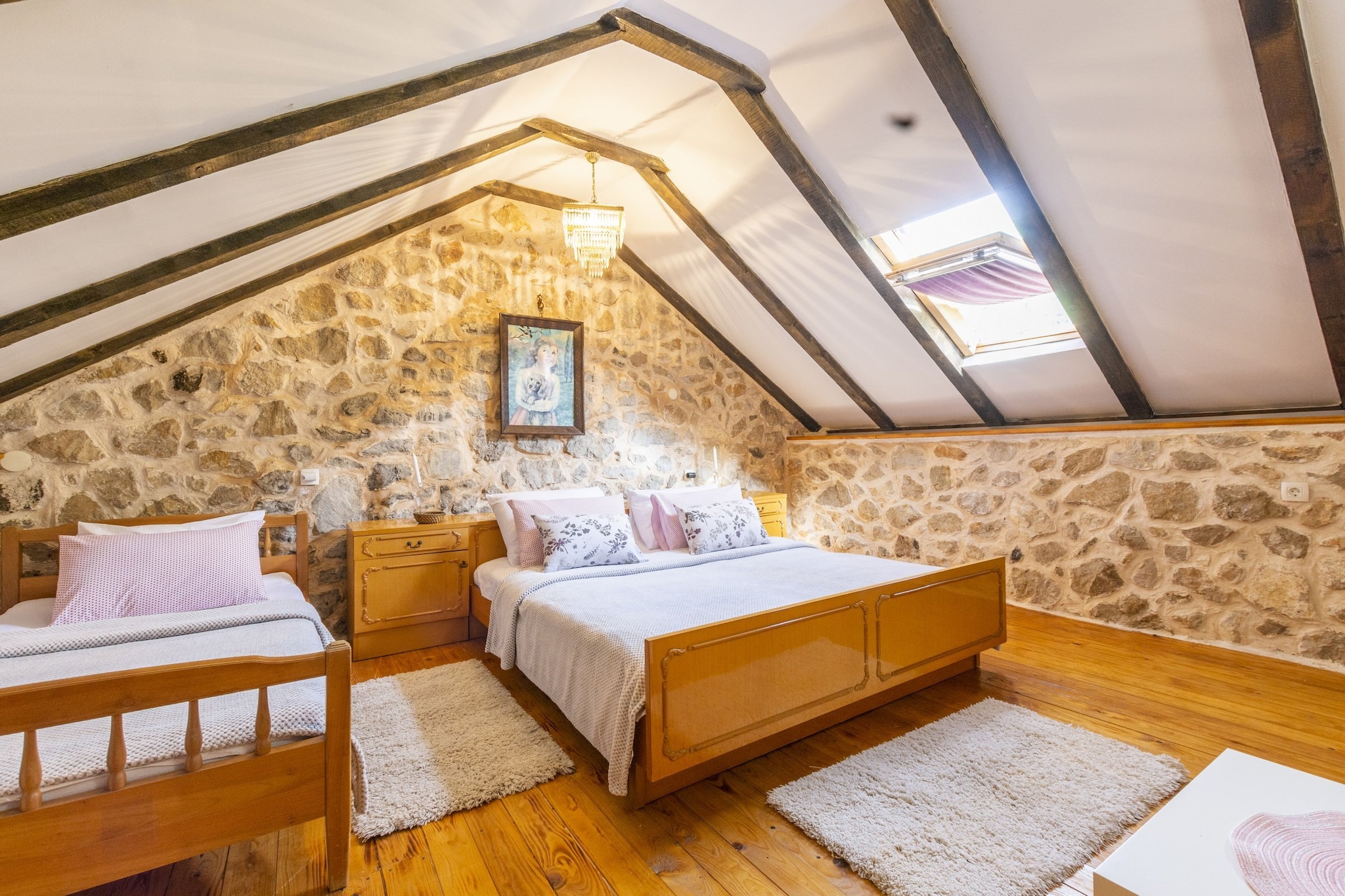 Rustical Resort Kokorići with Shared Outdoor Swimming Pool - One Bedroom Apartment with Terrace-Chambre