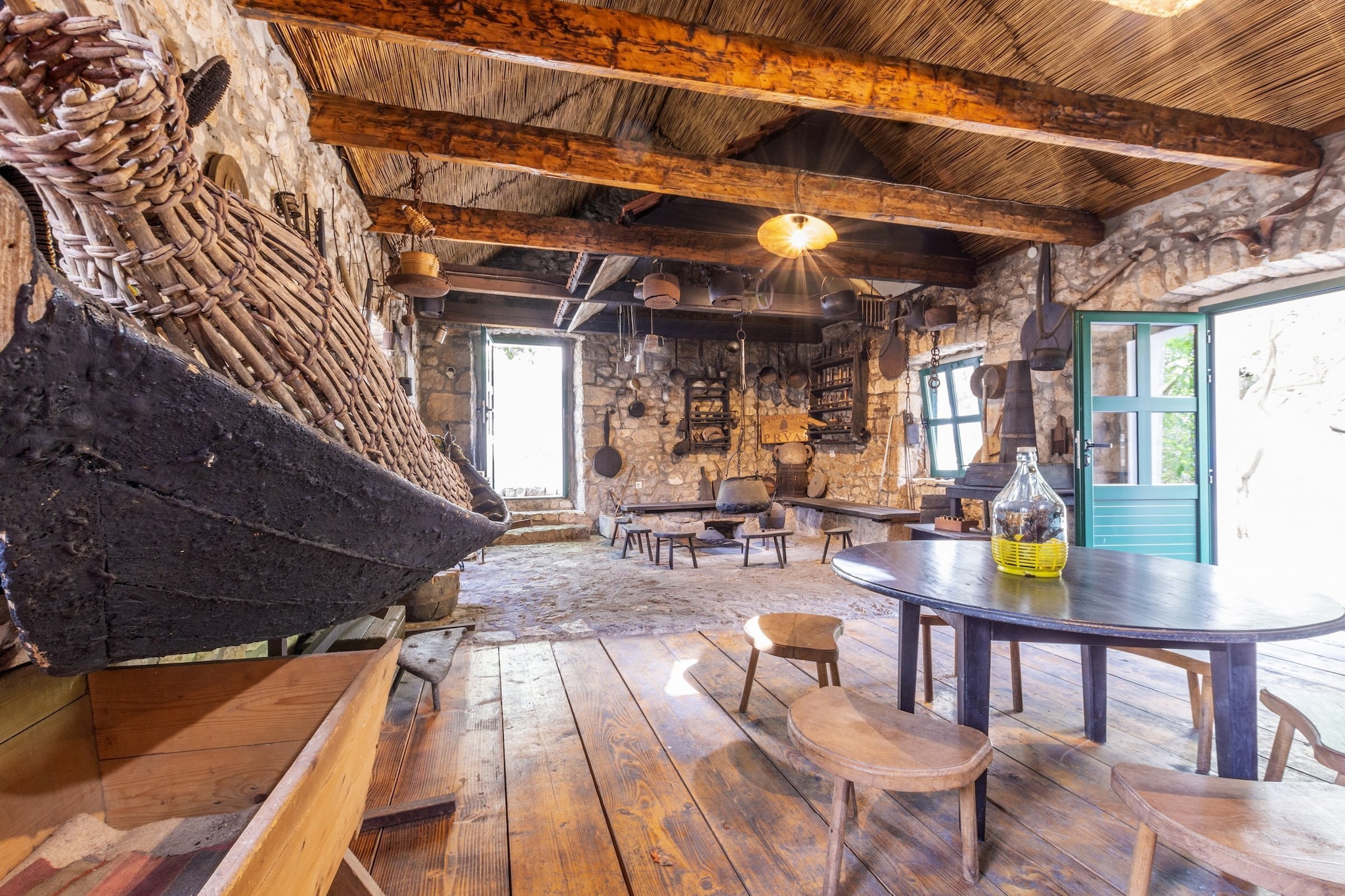 Rustical Resort Kokorići with Shared Outdoor Swimming Pool - One Bedroom Apartment with Terrace-Cuisine