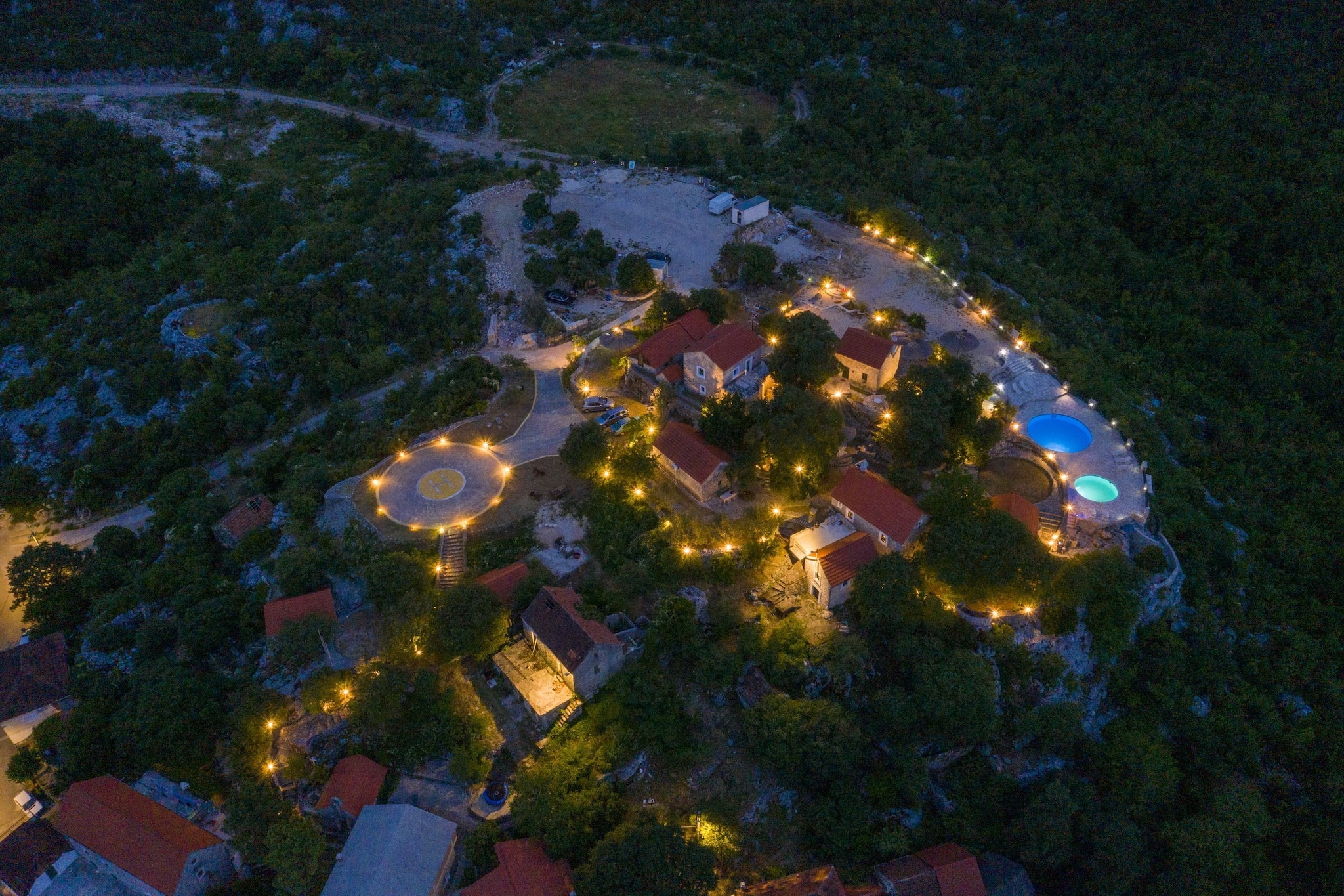 Rustical Resort Kokorići with Shared Outdoor Swimming Pool - One Bedroom Apartment with Terrace-Vue