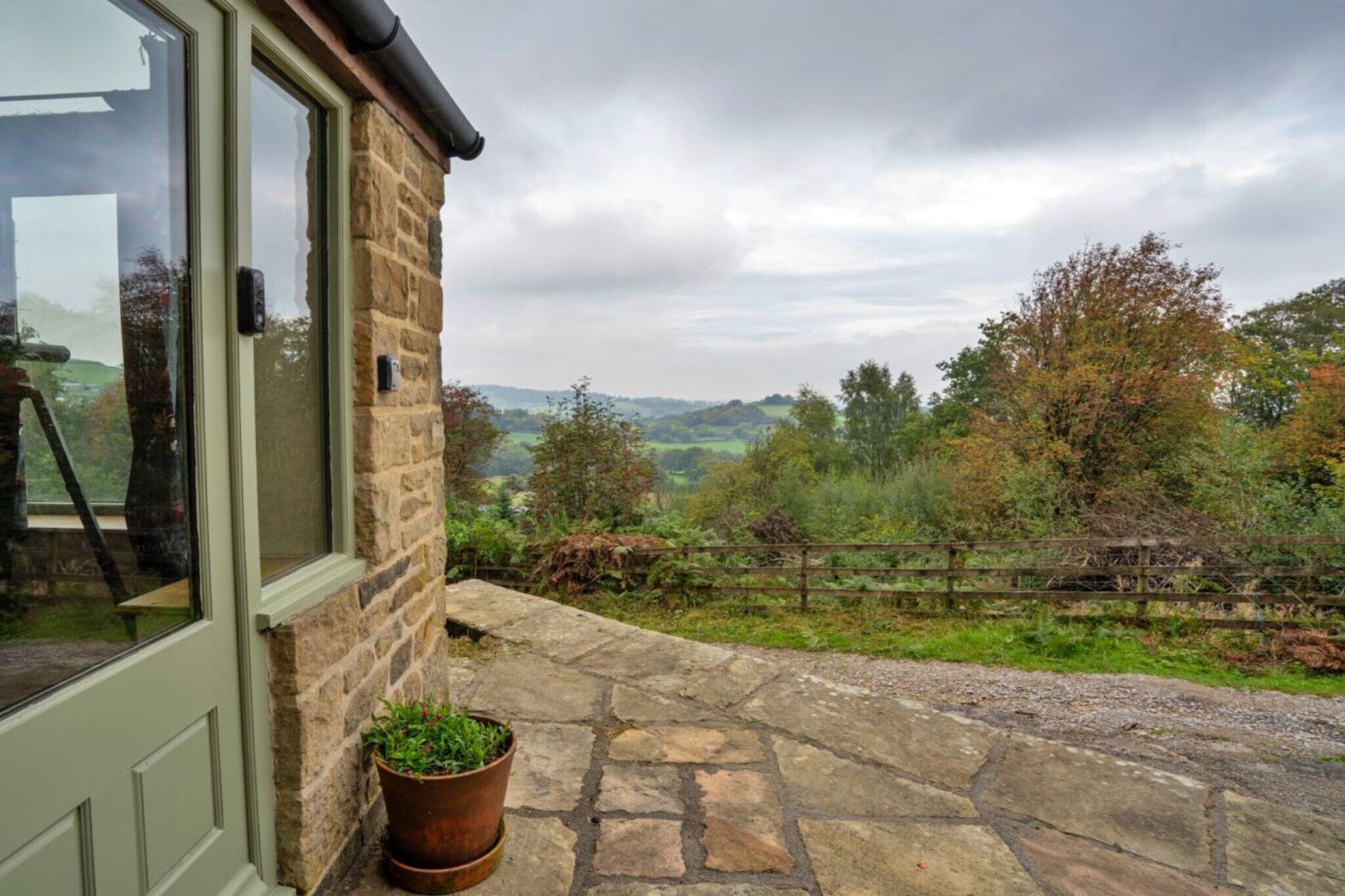 Rough Close Farm Cottage - View in summer