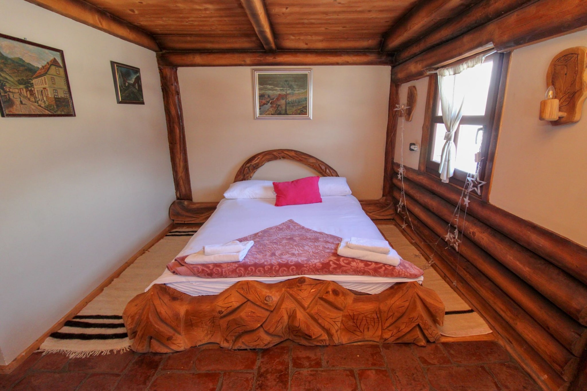 Ethno Village Dolina Mira - Three Bedroom Holiday Home - (Jahorina)-Slaapkamer