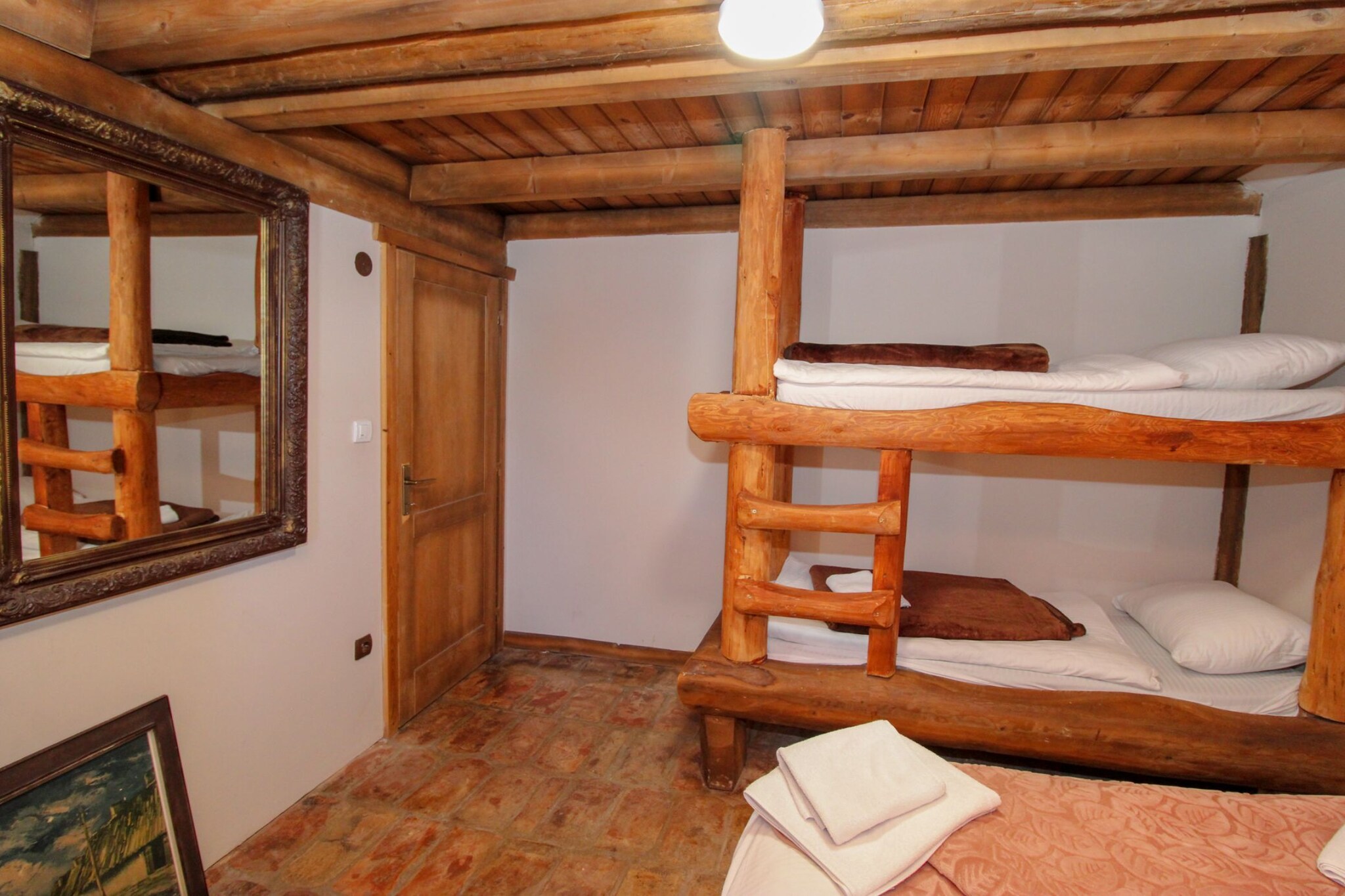 Ethno Village Dolina Mira - Two Bedroom Holiday Home (Zelengora)-Slaapkamer
