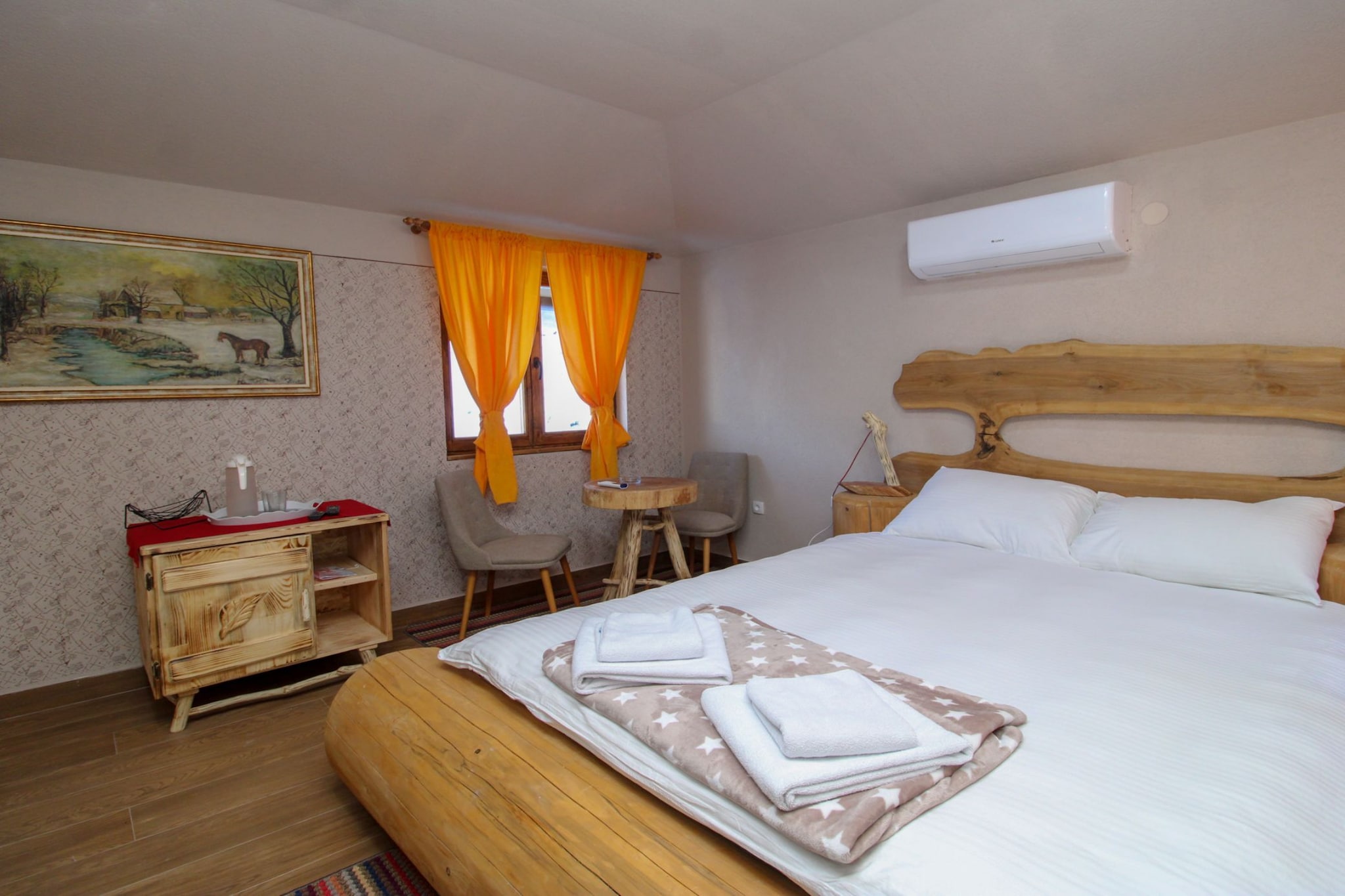 Ethno Village Dolina Mira - One Bedroom Holiday Home (Drina)-Slaapkamer