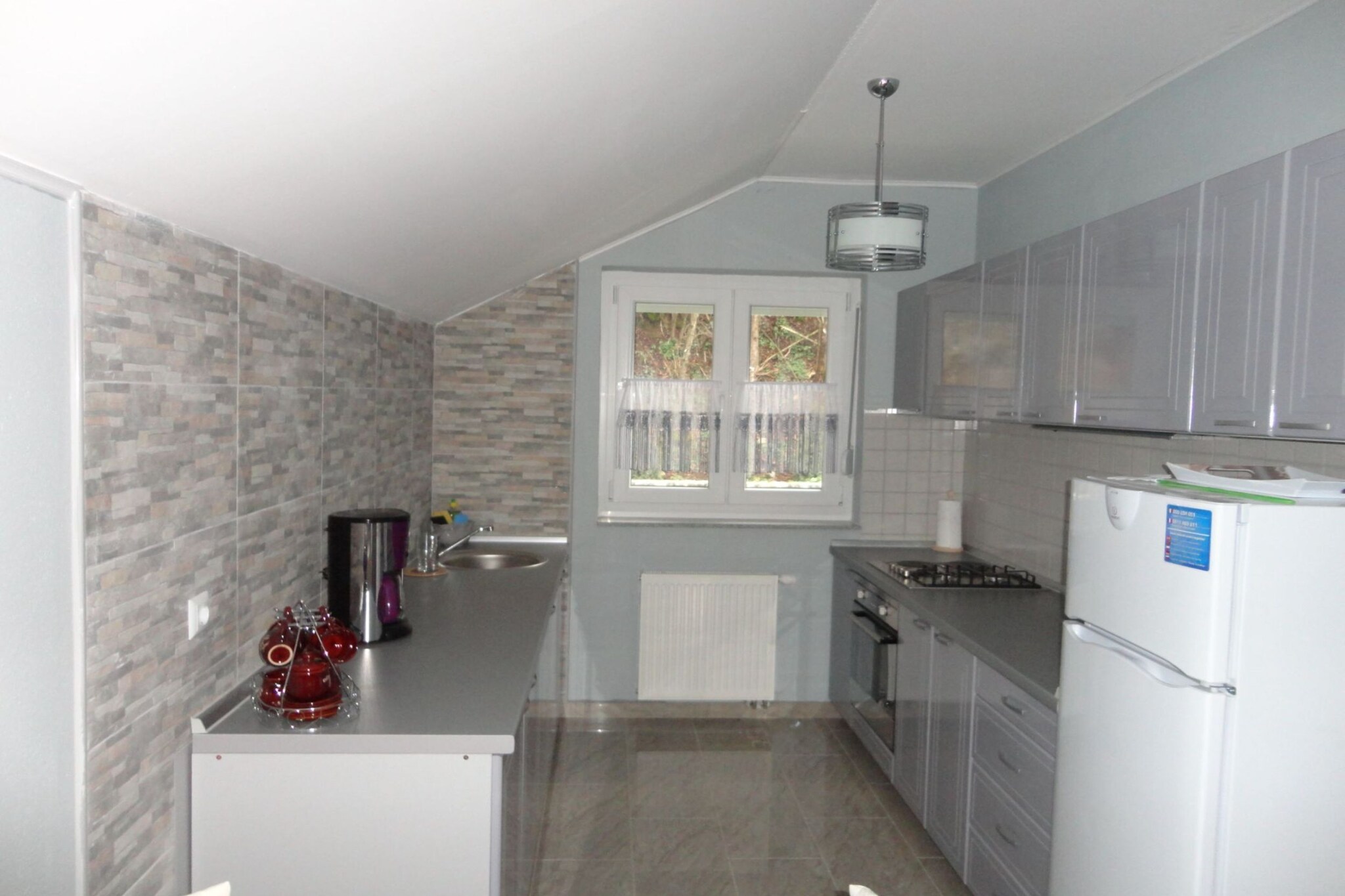 Apartments A&D - One Bedroom Apartment with Terrace and River View (Ana)-Küche