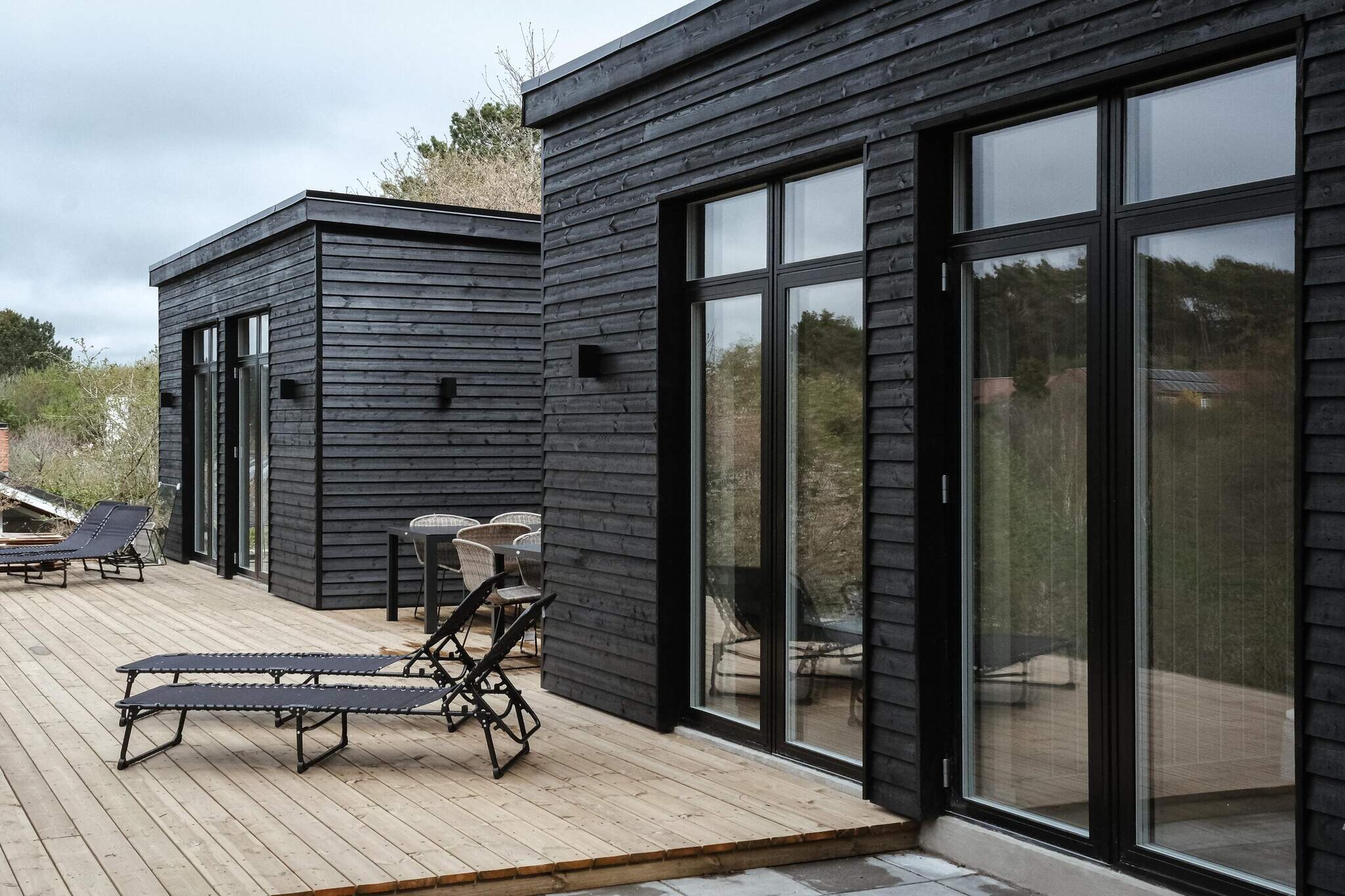 About the Holiday Home Luxurious Summer House with Wellness and Activities – Accommodates 16 People Welcome to this newly built summer house in Ebeltoft, where comfort, coziness, and activities come together. The house will be available for rental from March and offers a wonderful holiday experience for the whole family. The property accommodates 16 guests across seven bedrooms, making it ideal for large families or groups of friends to stay under one roof. It features a spacious and bright kitchen-dining area with a large dining table, perfect for cozy meals and long game nights. The activity room includes both billiards and table tennis, while the wellness area invites relaxation with an indoor spa and sauna. Outside, you can enjoy the warm hot tub and unwind in the scenic surroundings. The summer house is located close to Ebeltoft’s charming historic town. The property sits on a natural slope, adding extra charm, though it may be challenging for those with mobility difficulties. This home is designed for relaxation and togetherness – perfect for a holiday full of memorable experiences. Please note that the house is not rented to youth or workman groups. Please note: The photos shown are demo images, as the house is still under construction, so the finished house and outdoor areas may differ from the demo pictures.A refundable deposit might be charged closer to your check-in date. The security deposit ensures a smooth stay and covers any additional services or consumption charges.This deposit covers utilities consumed during your stay and any additional services that may be taken.The final amount will be adjusted based on actual meter readings, actual usage of extra services, and any remaining balance will be refunded within 21 days after checkout.This deposit simply acts as a prepayment for charges that  you would anyways pay for, ensuring a seamless stay and check-out experience.