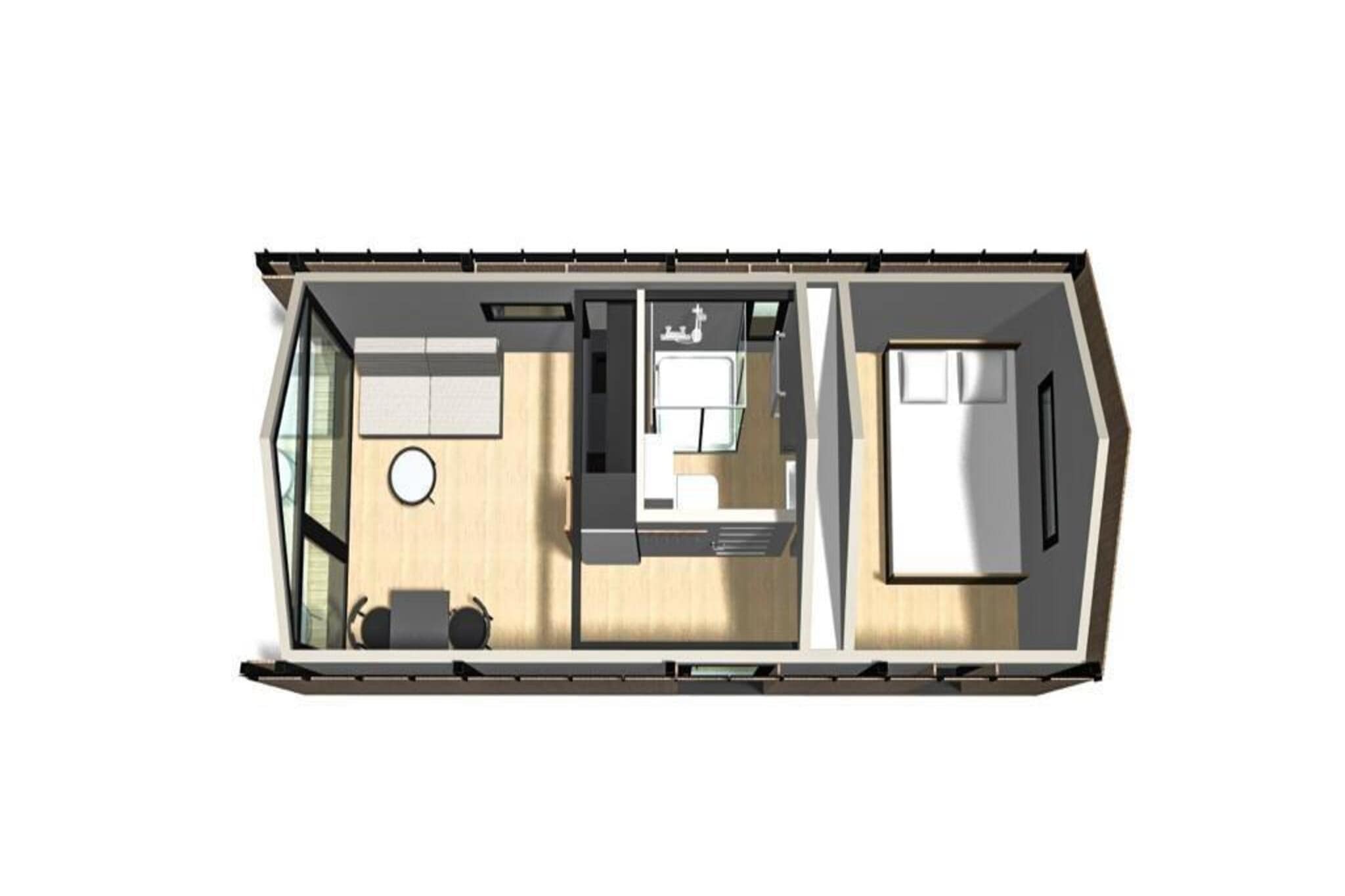 Tiny house | 2-4 persoons-Plattegrond