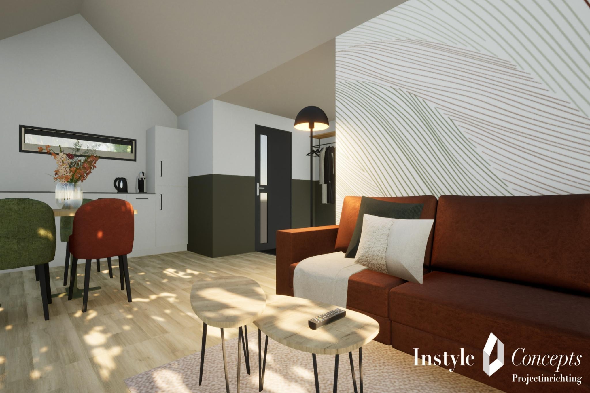 Living room(TV, dining table, seating area), open kitchen(hob, electric kettle, coffee machine, combination microwave, dishwasher, fridge-freezer, dishes and cutlery), bedroom(single bed, single bed), bedroom(single bed), bedroom(single bed, bunk bed), bathroom(shower, washbasin), toilet(toilet), Internet access, Garden Furniture , patio, heating(electric), air conditioning, parking