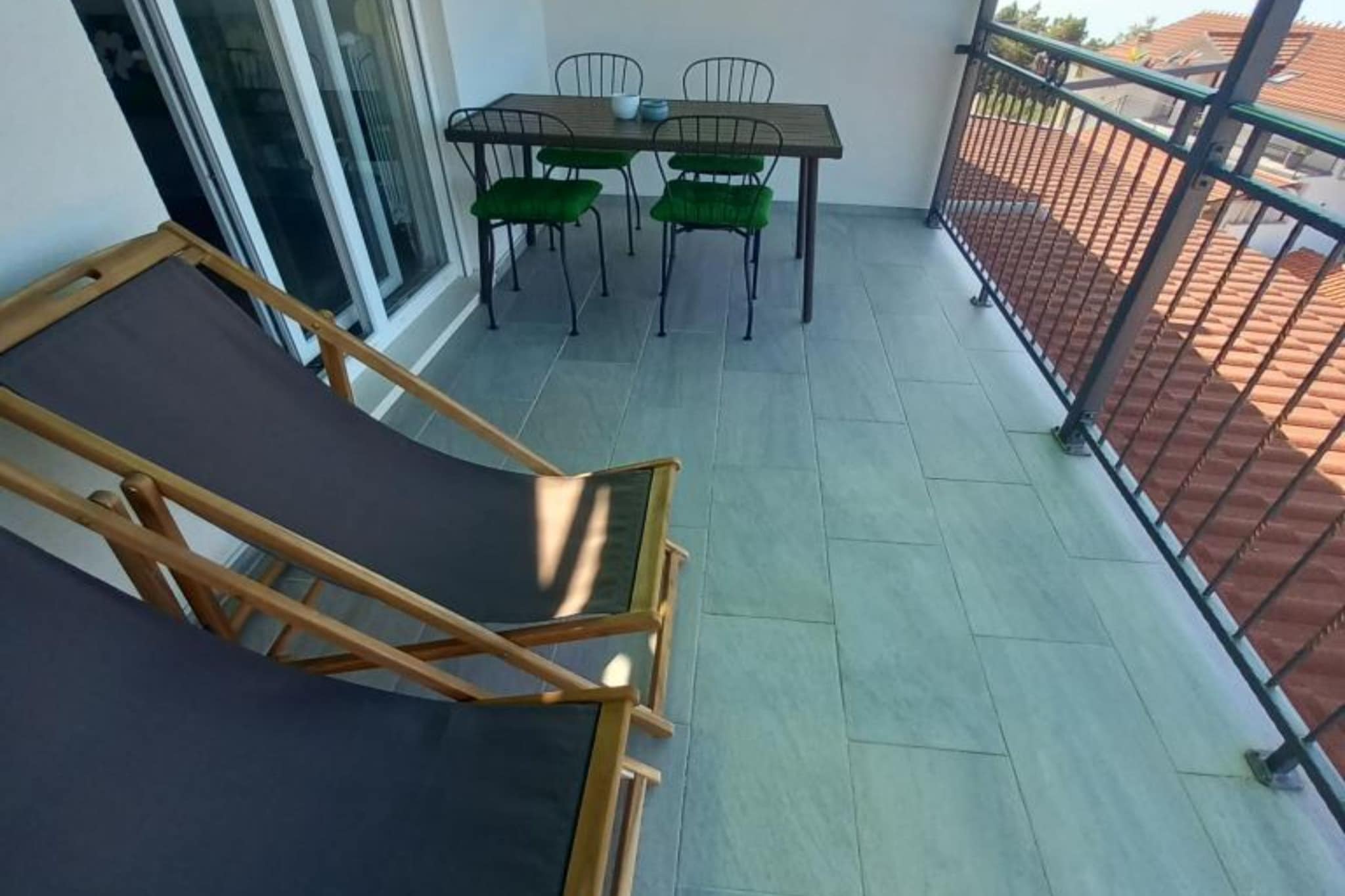 Superior One Bedroom Apartment with Balcony and Sea View-Terrasse/Balkon