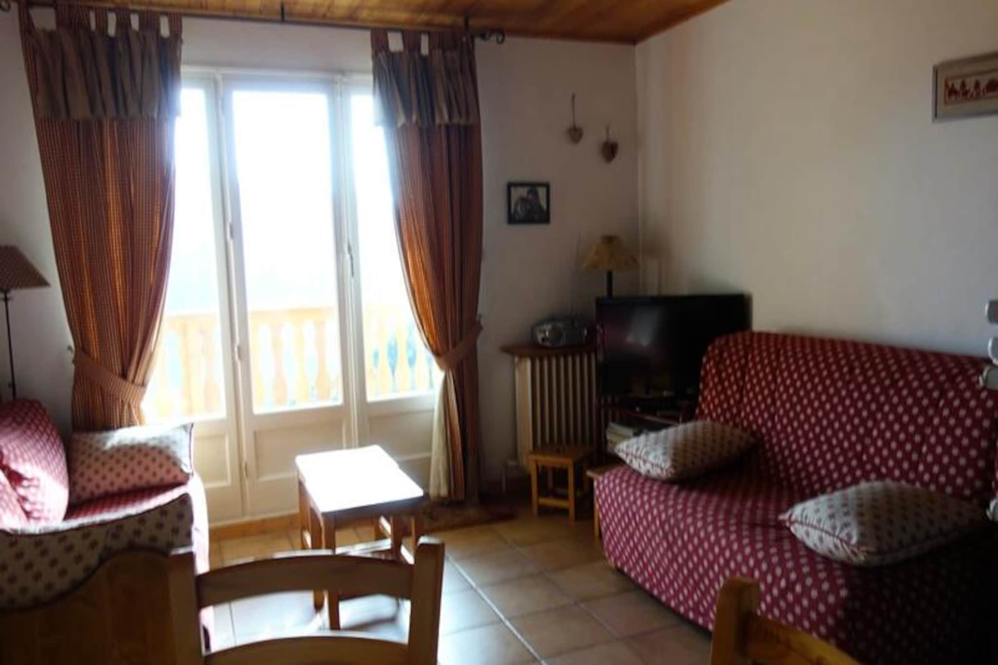 High above the serene slopes of the French Alps, this charming 37 m² apartment on the 3rd floor of the L'EDEN residence promises an unforgettable alpine getaway. Bathed in sunlight from its south-facing balcony, the property offers breathtaking views of the surrounding peaks, creating the perfect retreat for nature lovers and winter sports enthusiasts alike. Located directly at the foot of the Grande Sure chairlift, your skiing adventures begin just steps from your door. 
 
  Inside, the apartment is thoughtfully designed for comfort and functionality, accommodating up to six guests. The cozy bedroom features two sets of bunk beds, while the living room boasts a comfortable sofa bed and a TV for relaxing evenings. The well-equipped kitchen includes a mini-oven, dishwasher, ceramic hob, refrigerator, and microwave, ensuring you have everything needed to prepare hearty meals after a day on the slopes. A modern bathroom with a shower and a separate toilet adds to the convenience. 
 
  Beyond the apartment, the vibrant resort offers a wealth of activities and amenities. Whether you're exploring the pristine ski runs, enjoying après-ski at nearby restaurants, or simply soaking in the alpine atmosphere, there's something for everyone. In the warmer months, the region transforms into a haven for hikers and cyclists, with trails that wind through lush valleys and offer panoramic mountain views. 
 
  Whether you're seeking thrilling adventures or peaceful relaxation, this alpine escape is your gateway to the best of the French Alps. With its unbeatable location and cozy ambiance, it’s the perfect choice for your next mountain holiday.