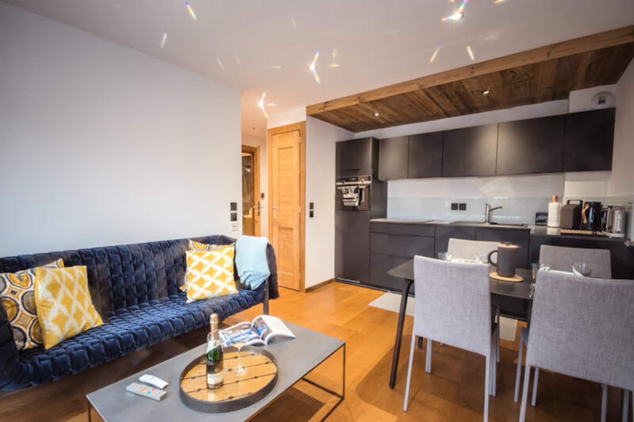 In the heart of Chamonix, where majestic peaks meet a vibrant alpine charm, this delightful apartment offers a serene retreat for two. Situated in the peaceful Lyret district, the property combines modern comforts with a prime location, making it an ideal base for exploring the beauty of the Mont Blanc region. From your balcony, enjoy tranquil views of Brévent as you sip your morning coffee, soaking in the crisp mountain air.
Step inside and discover a thoughtfully designed 35m² space, rated 3 stars for its quality and amenities. The fully equipped kitchen invites you to prepare delicious meals with ease, featuring an induction hob, combination oven, refrigerator, and even a Nespresso coffee maker for your morning espresso. The cozy lounge area, complete with a TV, Bluetooth speakers, and Blu-ray DVD player, is perfect for unwinding after a day of adventure. The double bedroom promises restful nights, while the modern shower room and separate toilet add convenience.
For those arriving by car, the apartment offers private underground parking, though the entrance is narrow. A ski room and lockable garage ensure your gear is secure, while Wi-Fi keeps you connected throughout your stay. With bus and train stations just a short stroll away, accessing the slopes or exploring the charming streets of Chamonix couldn’t be easier.
Whether you’re here for skiing, hiking, or simply to relax amidst breathtaking scenery, this apartment provides the perfect blend of comfort and location. Let the magic of Chamonix inspire your next alpine getaway.