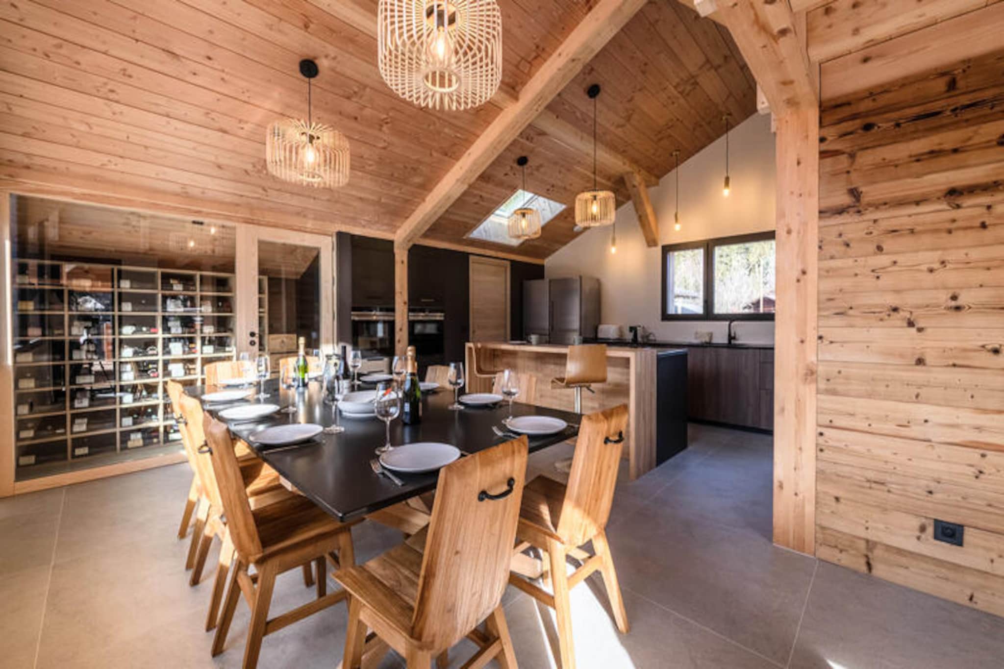 Chalet in Les Tines with Mont Blanc Views