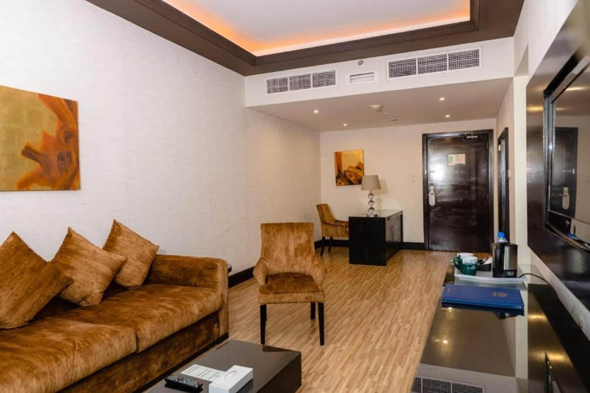 Experience refined elegance and modern comfort at Sunday Mangrove Hotel, a premier adult-friendly retreat established in 2012. Perfectly situated with serene mangrove views, the hotel offers a luxurious escape for couples and discerning travelers. Each room is thoughtfully designed with air conditioning, twin beds, marble floors, private bathrooms, and premium amenities including flat-screen TVs, Wi-Fi, tea/coffee makers, and complimentary bottled water.
Guests enjoy 24-hour front desk assistance, room service, and daily housekeeping, alongside luggage storage, paid laundry, and dry cleaning services. Indulge in exquisite dining at the on-site restaurant with buffet, Ã la carte, and breakfast-to-go options. For business travelers, the hotel features meeting facilities, concierge service, express check-in/out, and currency exchange.
Relax and unwind in common areas with sitting spaces, pool table, and outdoor dining, or enjoy active leisure with the hotel’s fitness and recreational amenities. Accessibility is prioritized with elevator access, ground-floor rooms, shower chairs, and grab rails. Safety is ensured through 24-hour security, CCTV, smoke alarms, and fire extinguishers.
Additional conveniences include paid airport transfers, shuttle services, free newspaper, and complimentary pet stay, making Sunday Mangrove Hotel the ultimate destination for comfort, luxury, and personalized service in Ras Al Khaimah.