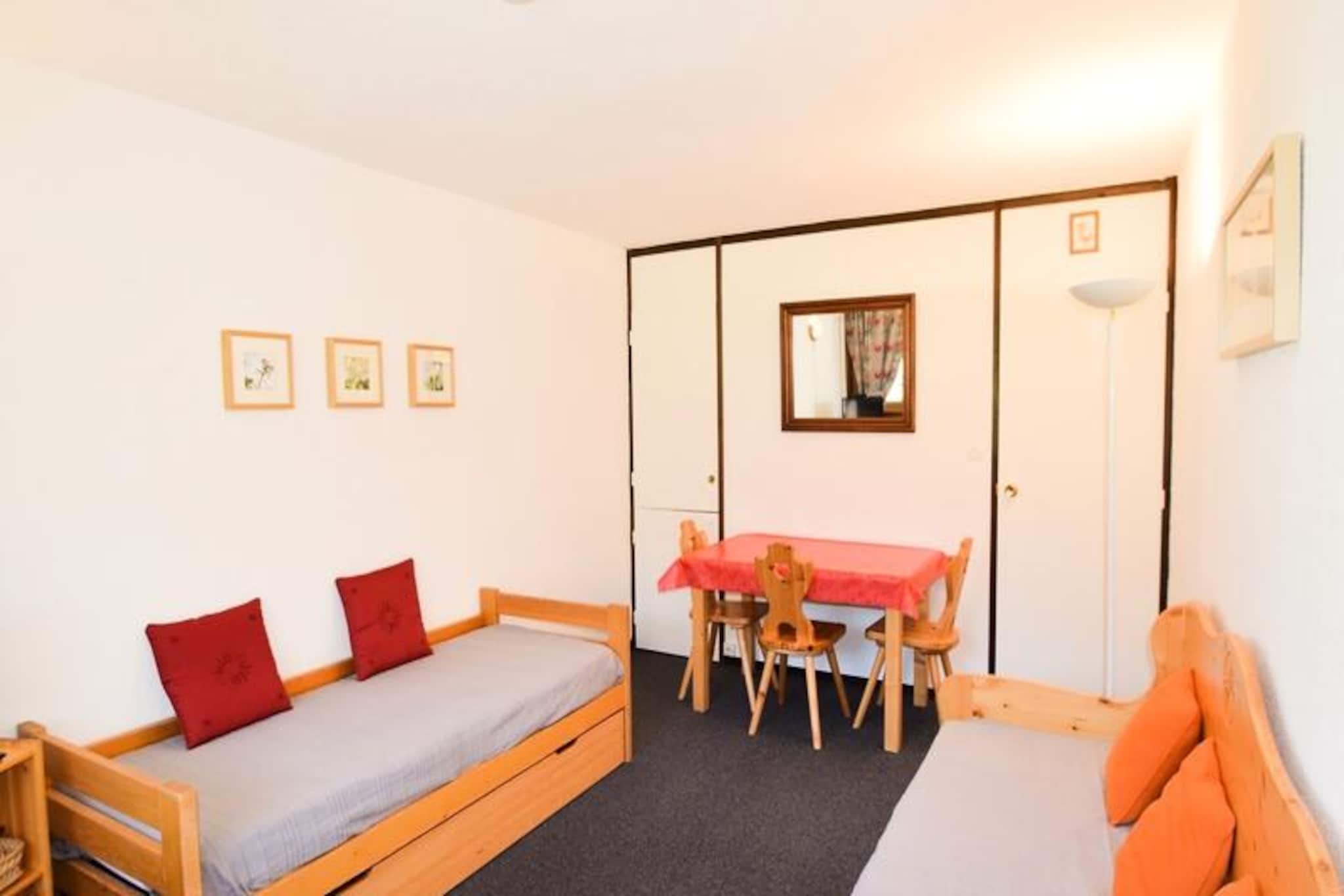 Apartment in La Plagne with Ski Slope View