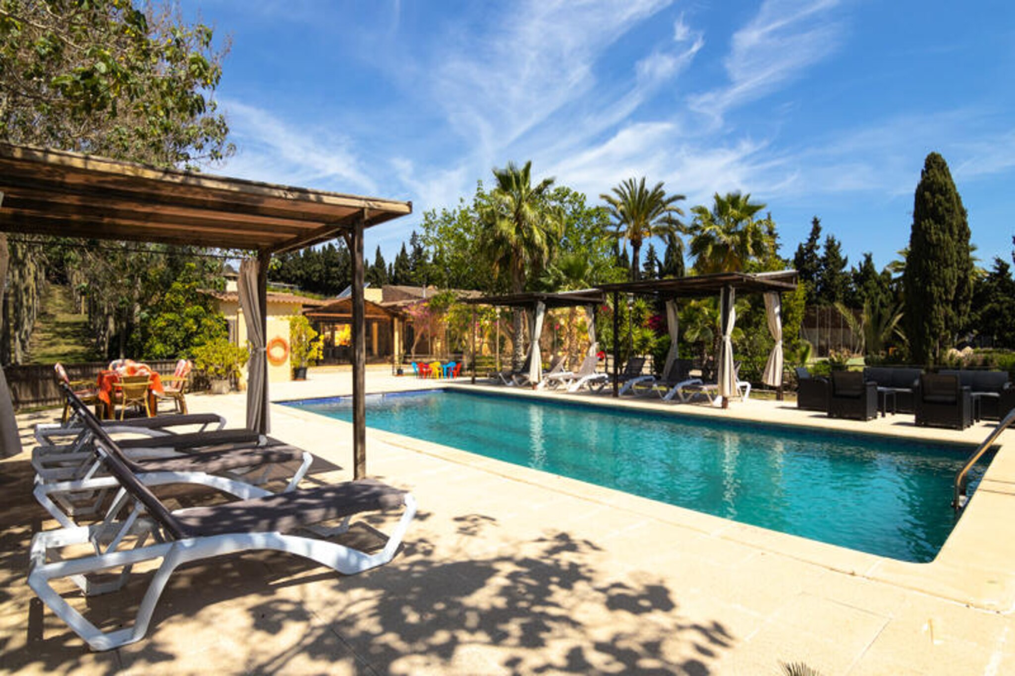 Villa in Llubà with Pool and Tennis Court