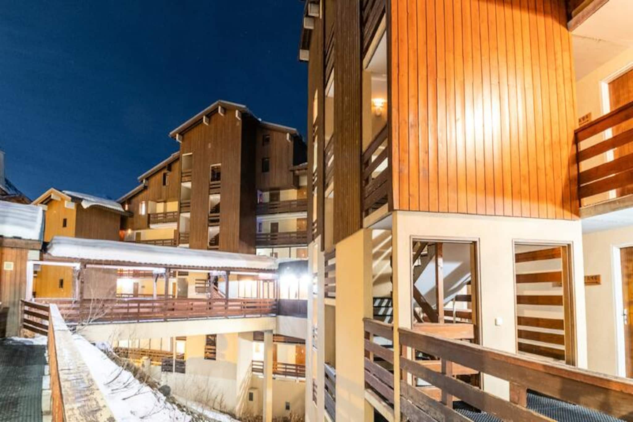 At the edge of a serene cul-de-sac in the vibrant resort of Val Thorens, this charming apartment in the Residence LA REINE BLANCHE offers a perfect blend of tranquility and convenience. Positioned at the entrance of the resort with direct access to the slopes, it’s an ideal retreat for ski enthusiasts seeking effortless alpine adventures. The west-facing balcony invites you to unwind while soaking in the breathtaking mountain views as the sun sets over the peaks.
This cozy 29 m² apartment, located on level -1 of the residence, is thoughtfully designed to accommodate up to four guests. The kitchen-dining area features a comfortable sofa bed, while the separate bedroom includes a pull-out sofa bed, ensuring flexible sleeping arrangements. The kitchen is equipped with modern amenities such as a refrigerator, dishwasher, microwave, and electric stovetop, making it easy to prepare hearty meals after a day on the slopes. A bathroom with a separate toilet adds to the practicality of the space, ensuring a comfortable stay for all.
Just a short stroll away, you’ll find the Caron shopping mall, bustling with shops, restaurants, and a sports center for après-ski relaxation. The nearby bus station ensures easy access to explore the wider region, while the slopes are literally at your doorstep, offering unparalleled convenience for skiers and snowboarders.
Whether you’re here to carve through pristine snow, explore the lively resort atmosphere, or simply relax in the serene mountain setting, this apartment in Residence LA REINE BLANCHE promises an unforgettable alpine escape. Book your stay today and experience the magic of Val Thorens in every season.